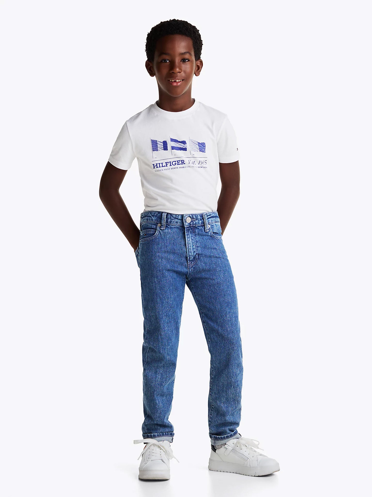 Παιδική μπλούζα WAVING FLAG REG TEE SS KB0KB09350YBR | KB0KB09350YBR