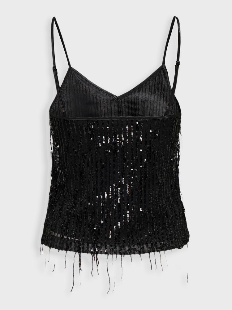 Γυναικείο top ONLSPACY SEQUINS SINGLET WVN 15331802 | 15331802