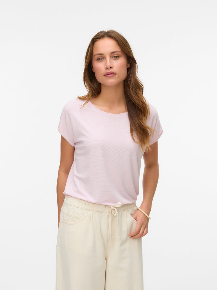 Γυναικεία μπλούζα VMLAVA GLITTER SS TOP STRIPE LX JRS NOOS 10250488 | 10250488
