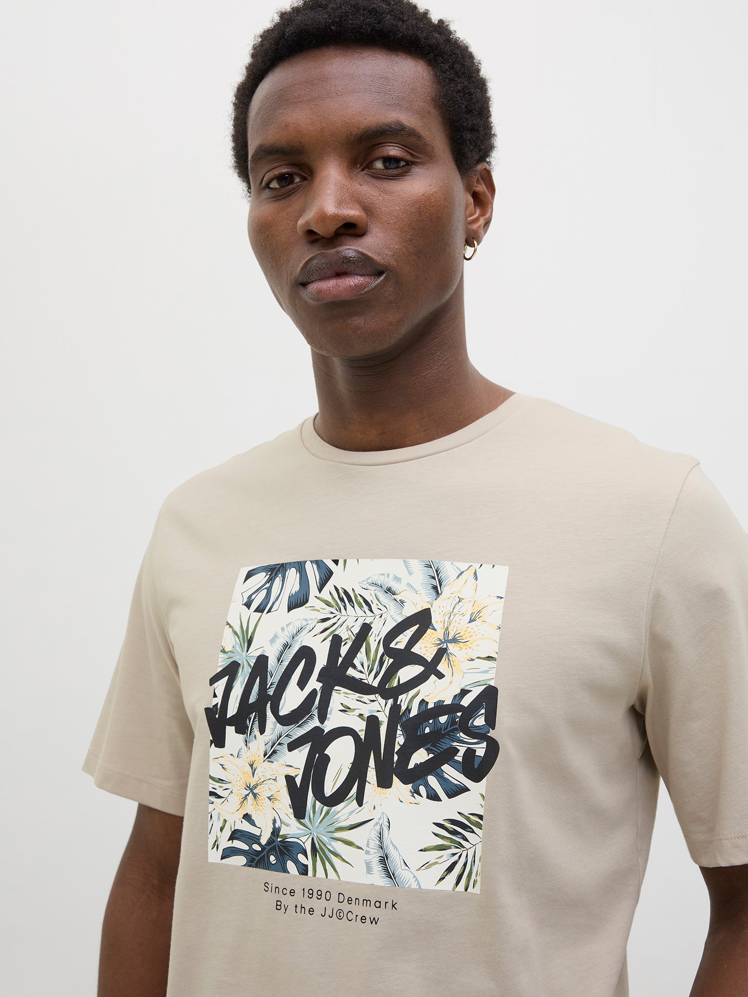 Ανδρικό t-shirt JJHAWAII SHAPE TEE SS CREW NECK 12269324 | 12269324