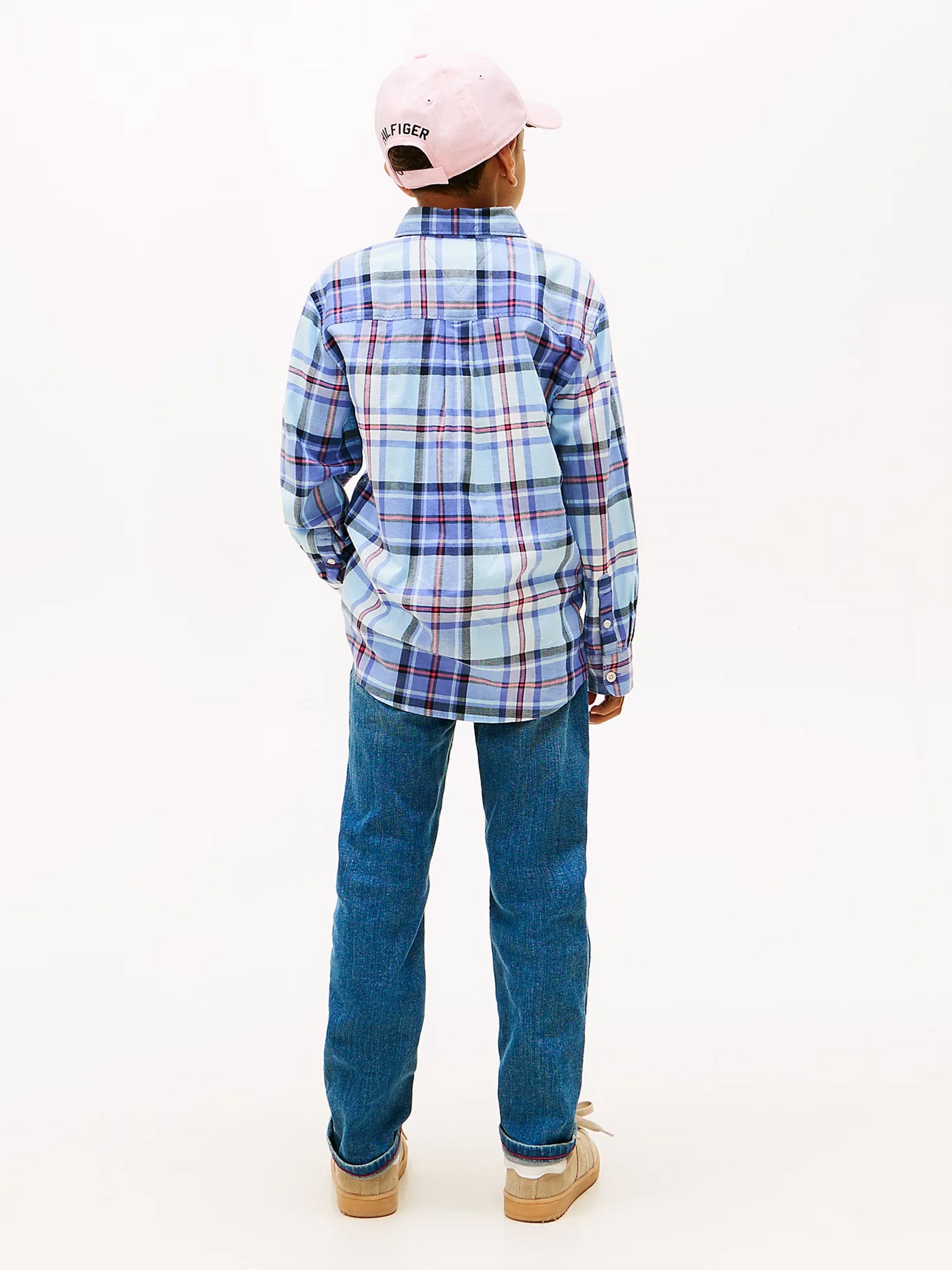 Παιδικό πουκάμισο καρό CHECK SHIRT KB0KB10106C1T | KB0KB10106C1T