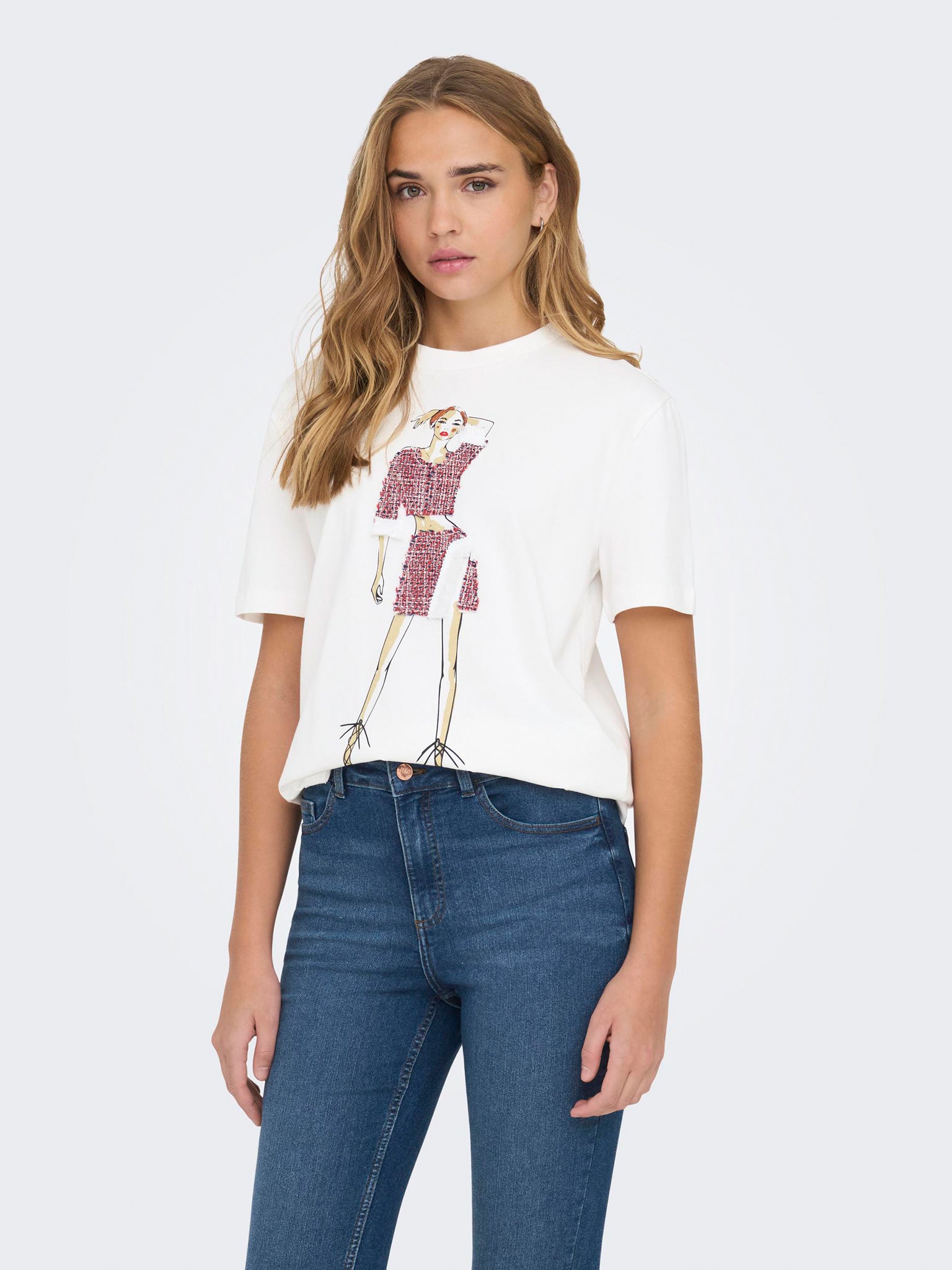 Γυναικείο t-shirt ONLMOLLY S/S LADIES TOP BOX JRS 15318107 | 15318107