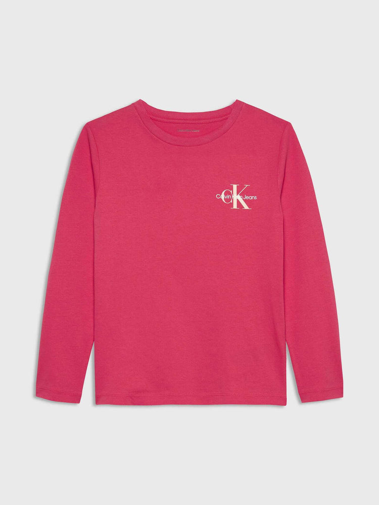 Εφηβική μπλούζα μακό CHEST MONOLOGO LS T-SHIRT IU0IU00677XCO | IU0IU00677XCO