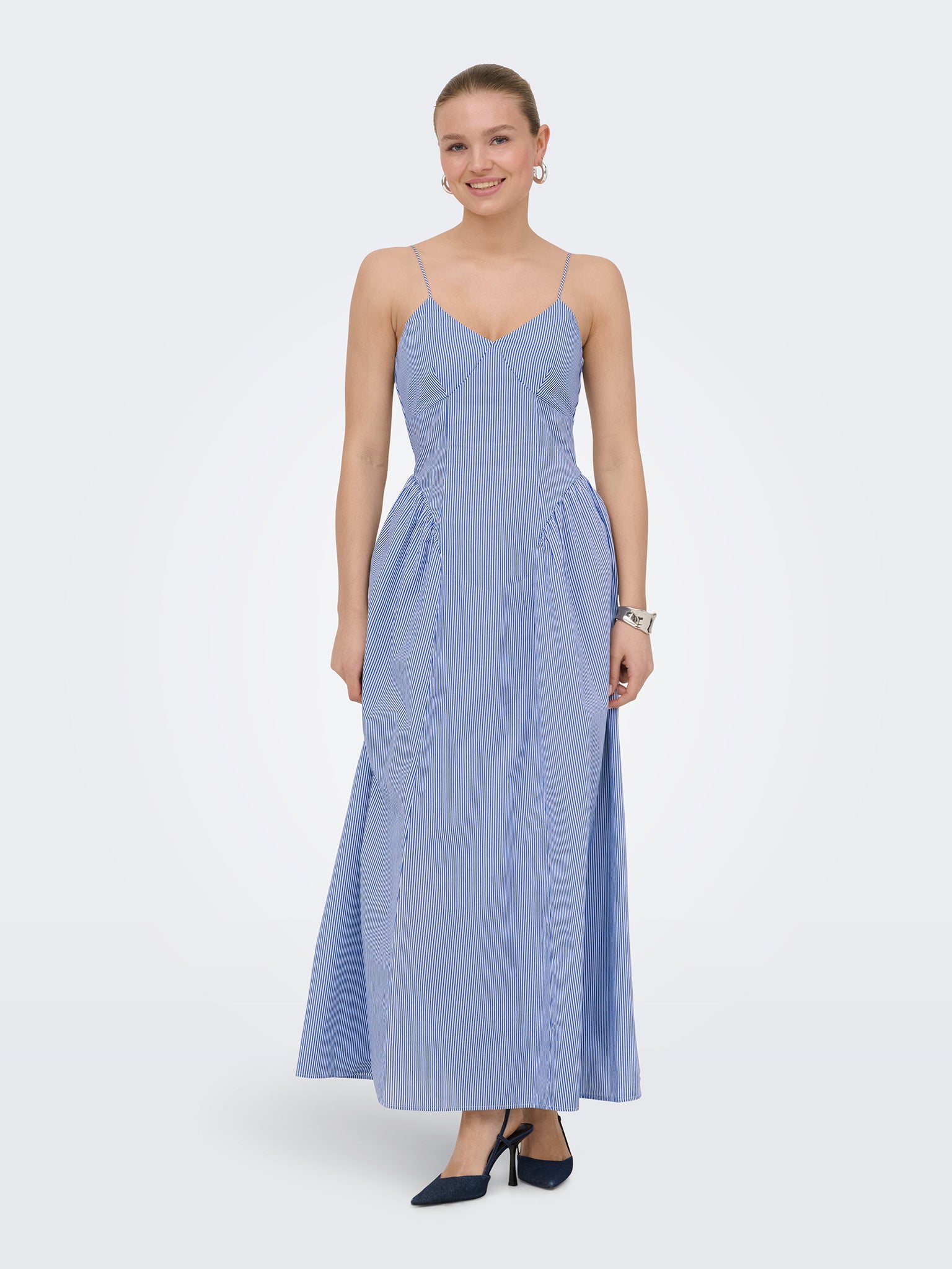 Γυναικείο φόρεμα ρίγες ONLTIARI STRAP HIP DRESS WVN 15371086 | 15371086