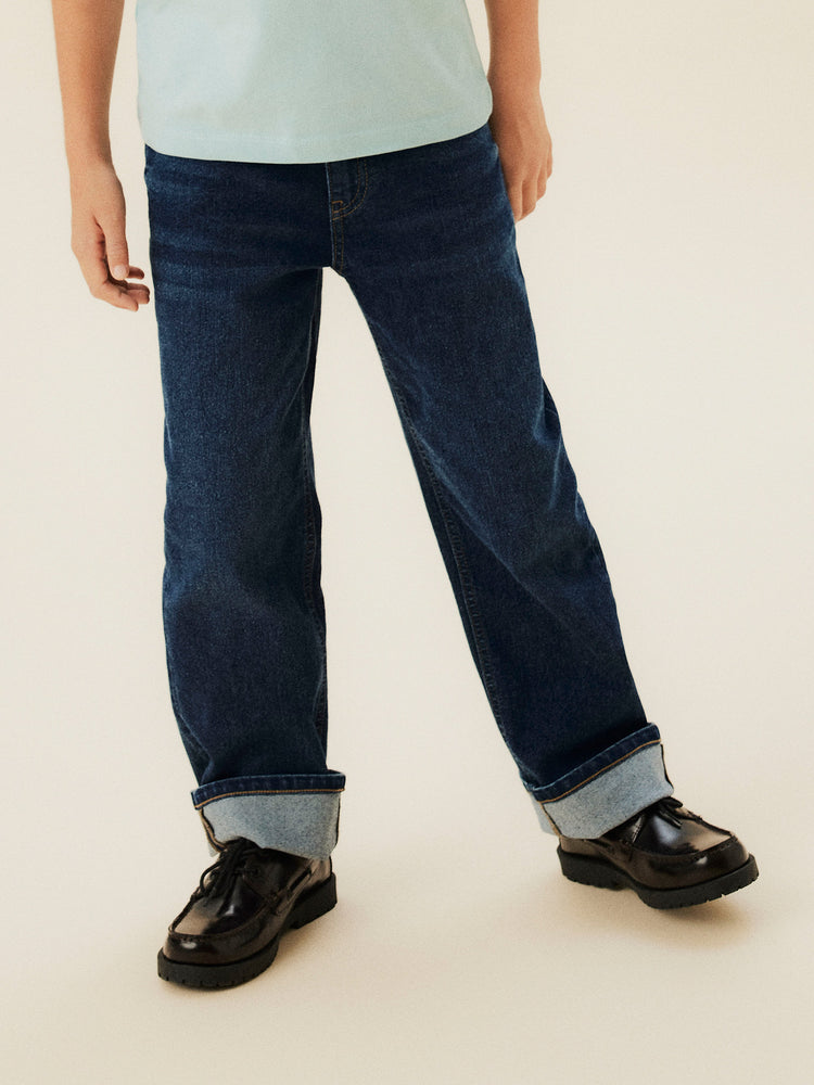 Εφηβικό παντελόνι τζιν dark blue NKMRYAN STRAIGHT JEANS 8808-DT TB 13244339 | 13244339