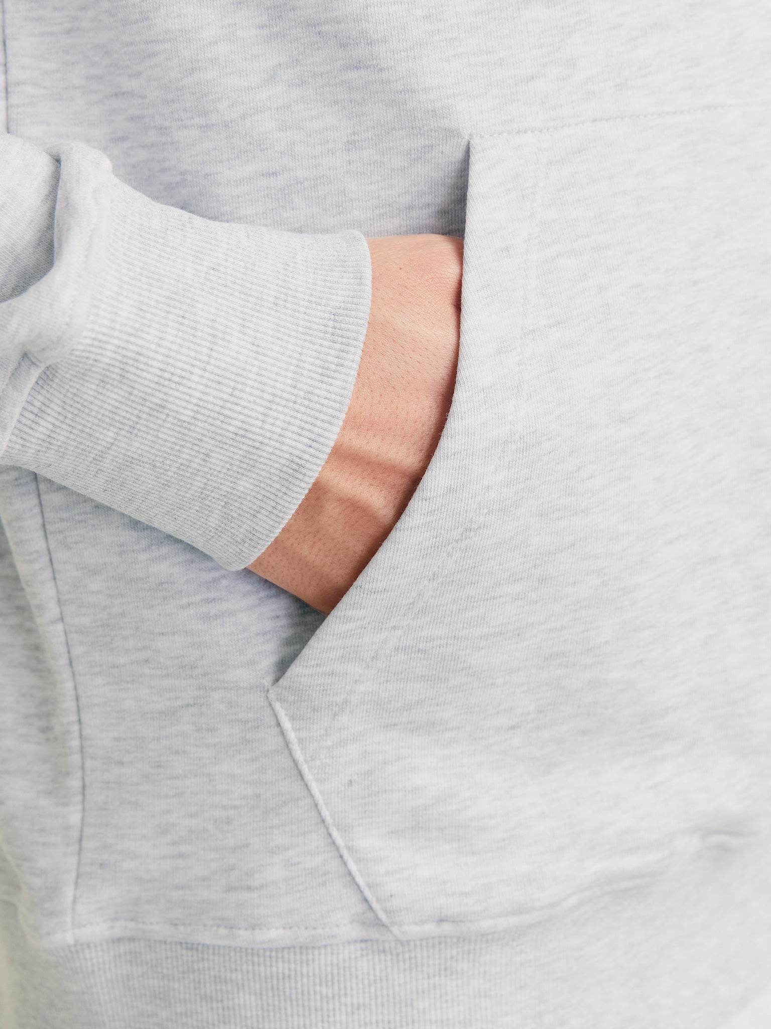 Ανδρική μπλούζα φούτερ μελανζέ JJCOLTON SWEAT HOOD 12268440 | 12268440