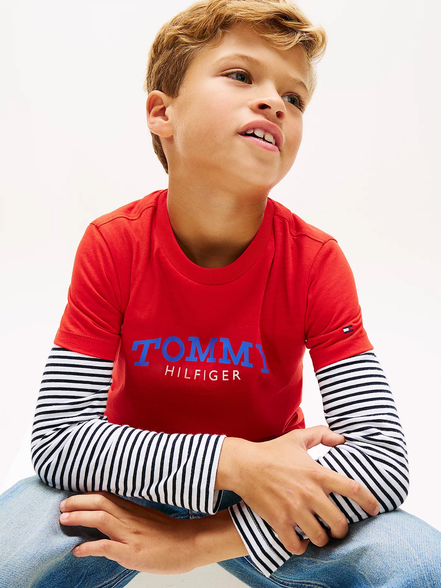 Παιδική μπλούζα μακό MONOGRAM GRAPHIC T-SHIRT KB0KB10263XL8 | KB0KB10263XL8