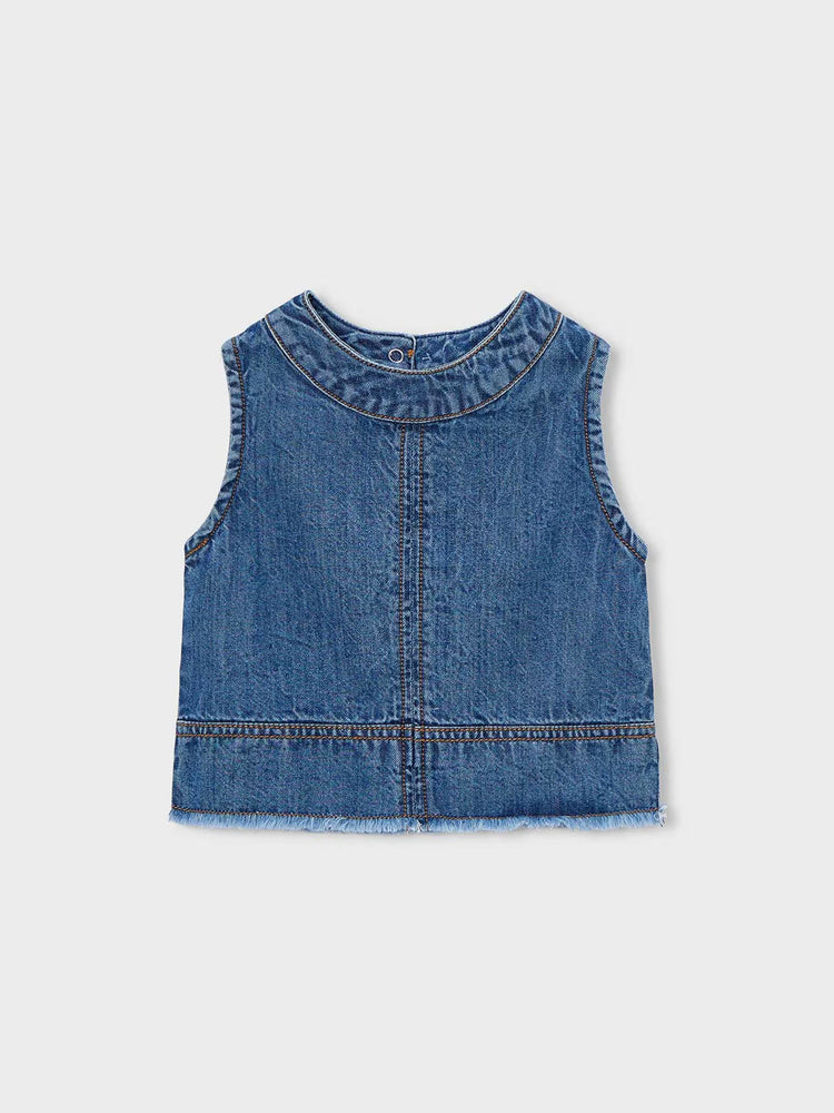 Παιδική μπλούζα τζιν φαρδιά | 26-03030-055