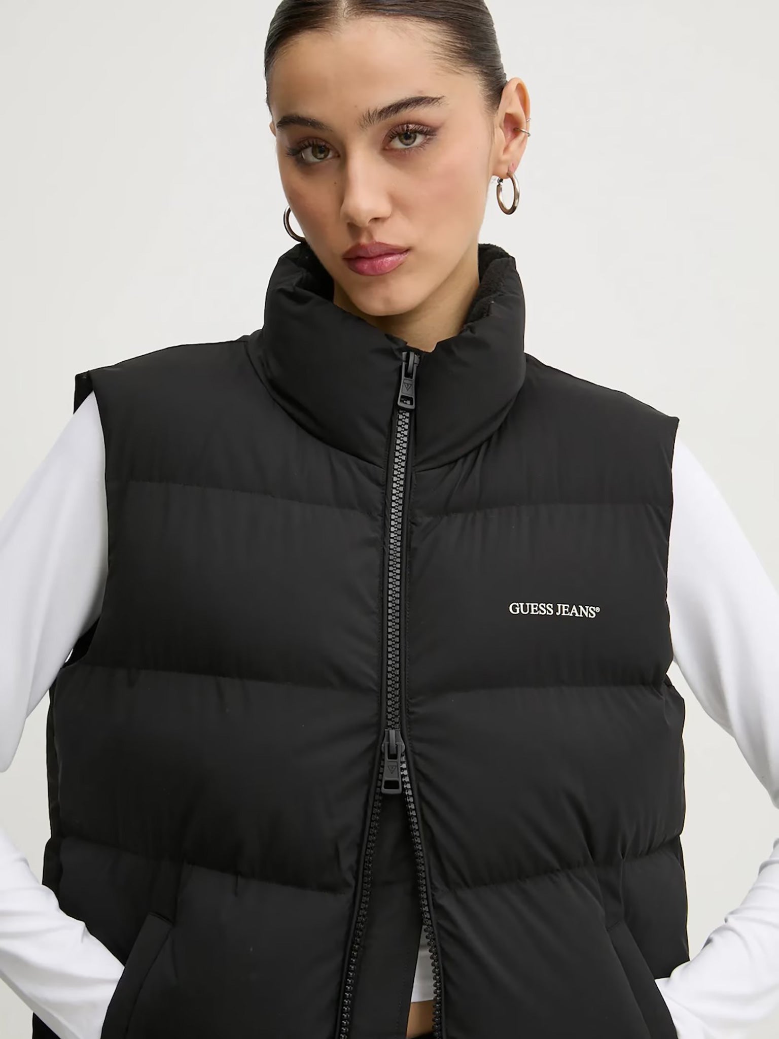 Γυναικείο γιλέκο puffer | W4BN59WGII2JBLK