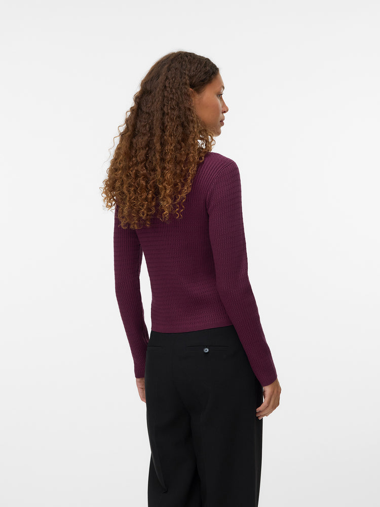 Γυναικεία μπλούζα πλεκτή VMSILJE LS O-NECK CABLE PULLOVER 10331852 | 10331852