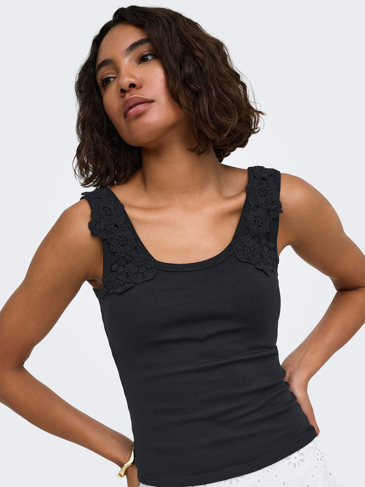 Γυναικείο top ONLZANNY S/L CROCHET TANK TOP 15382741 | 15382741