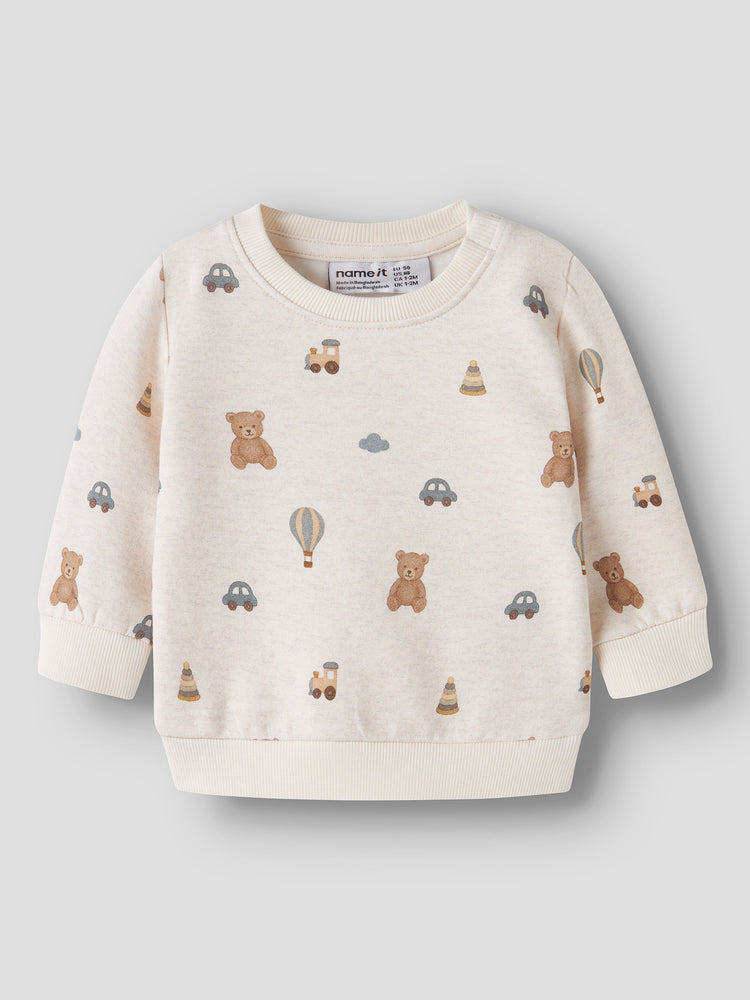 Βρεφική μπλούζα φούτερ NBMRAGNER LS SWEAT BRU 13261600 | 13261600