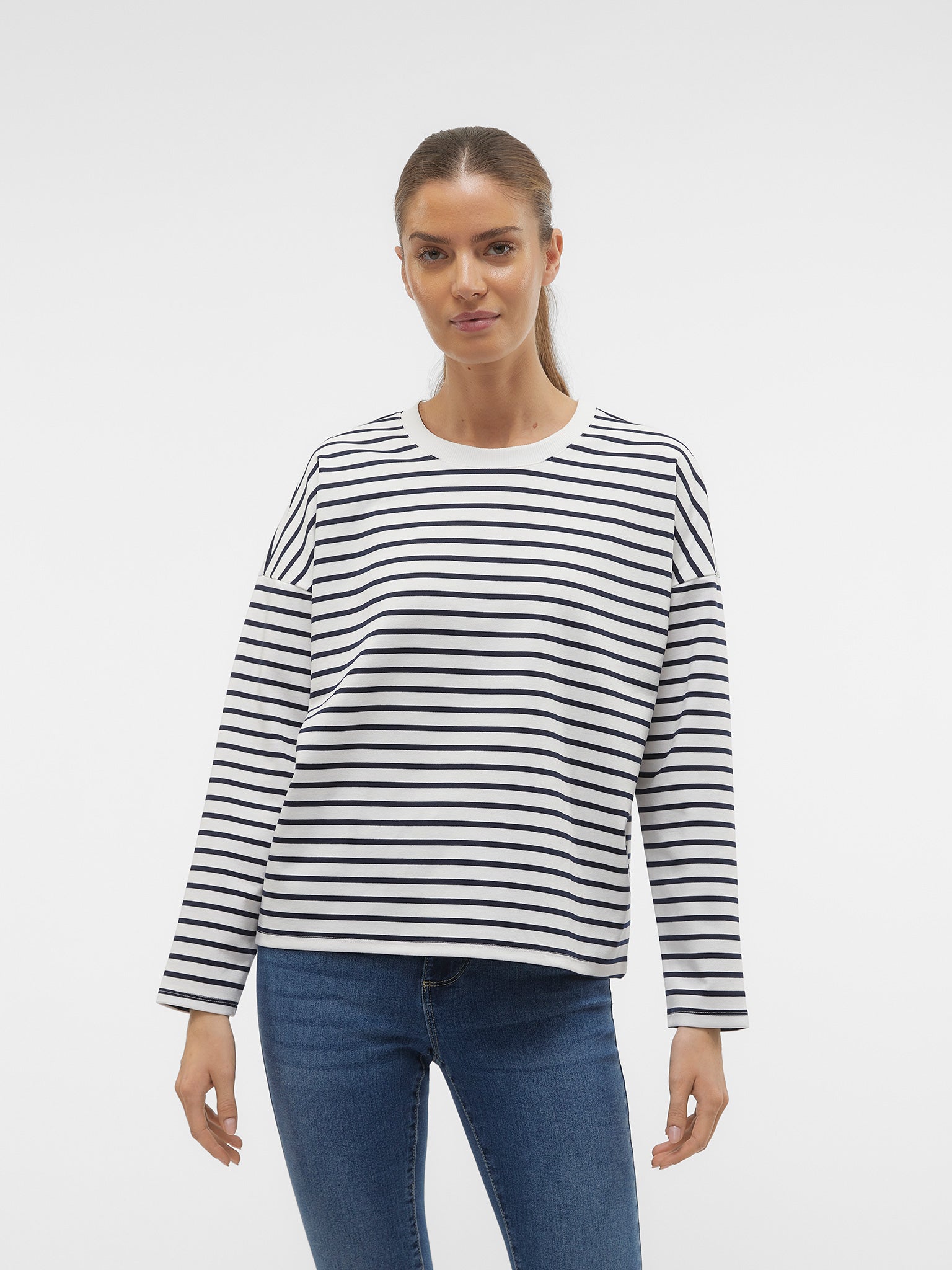 Γυναικεία μπλούζα VMABBY LS O-NECK TOP JRS 10306145 |  10306145