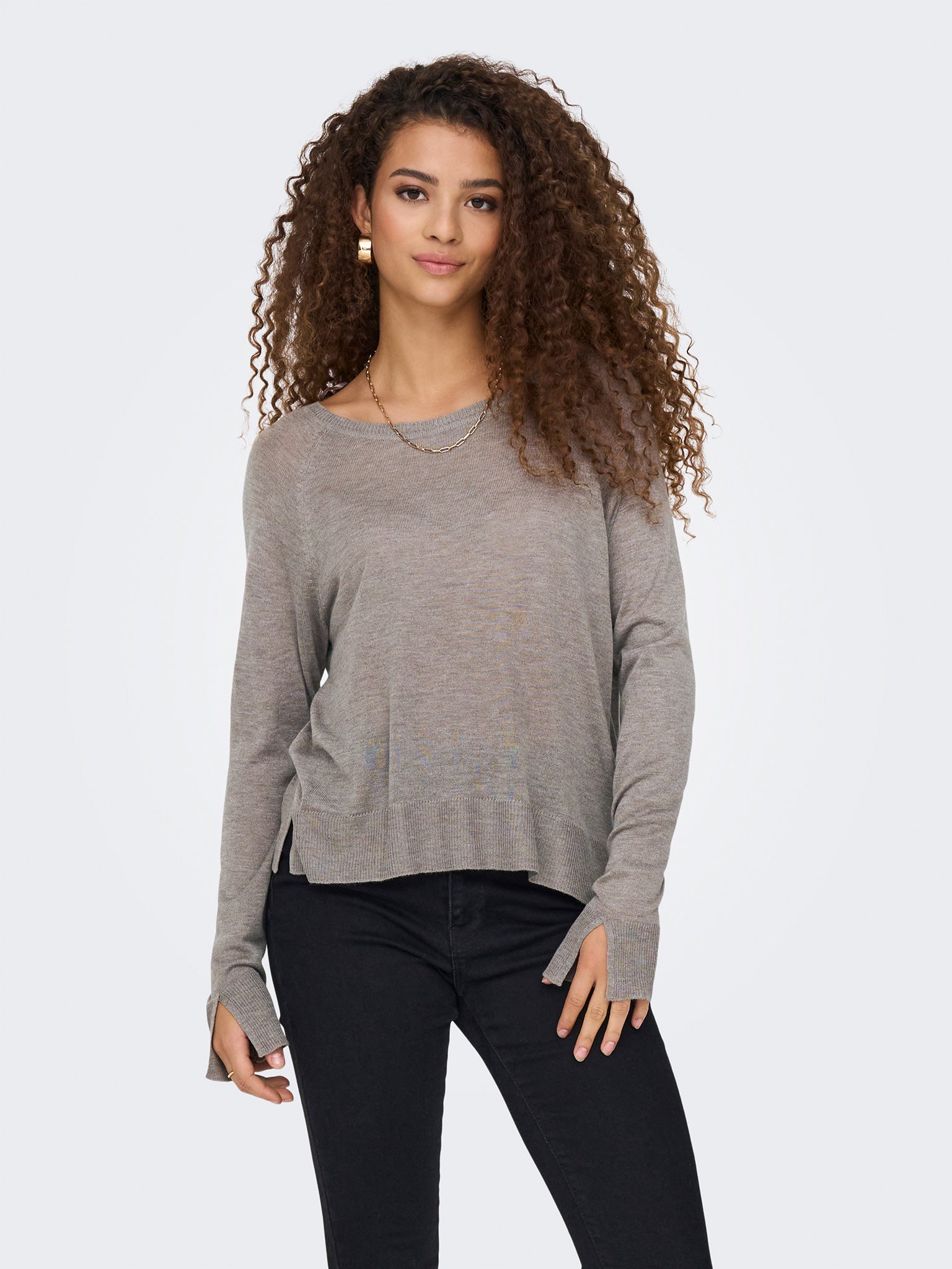 Γυναικεία μπλούζα ψιλή πλέξη ONLVIENNA LS O-NECK KNT 15339542 | 15339542