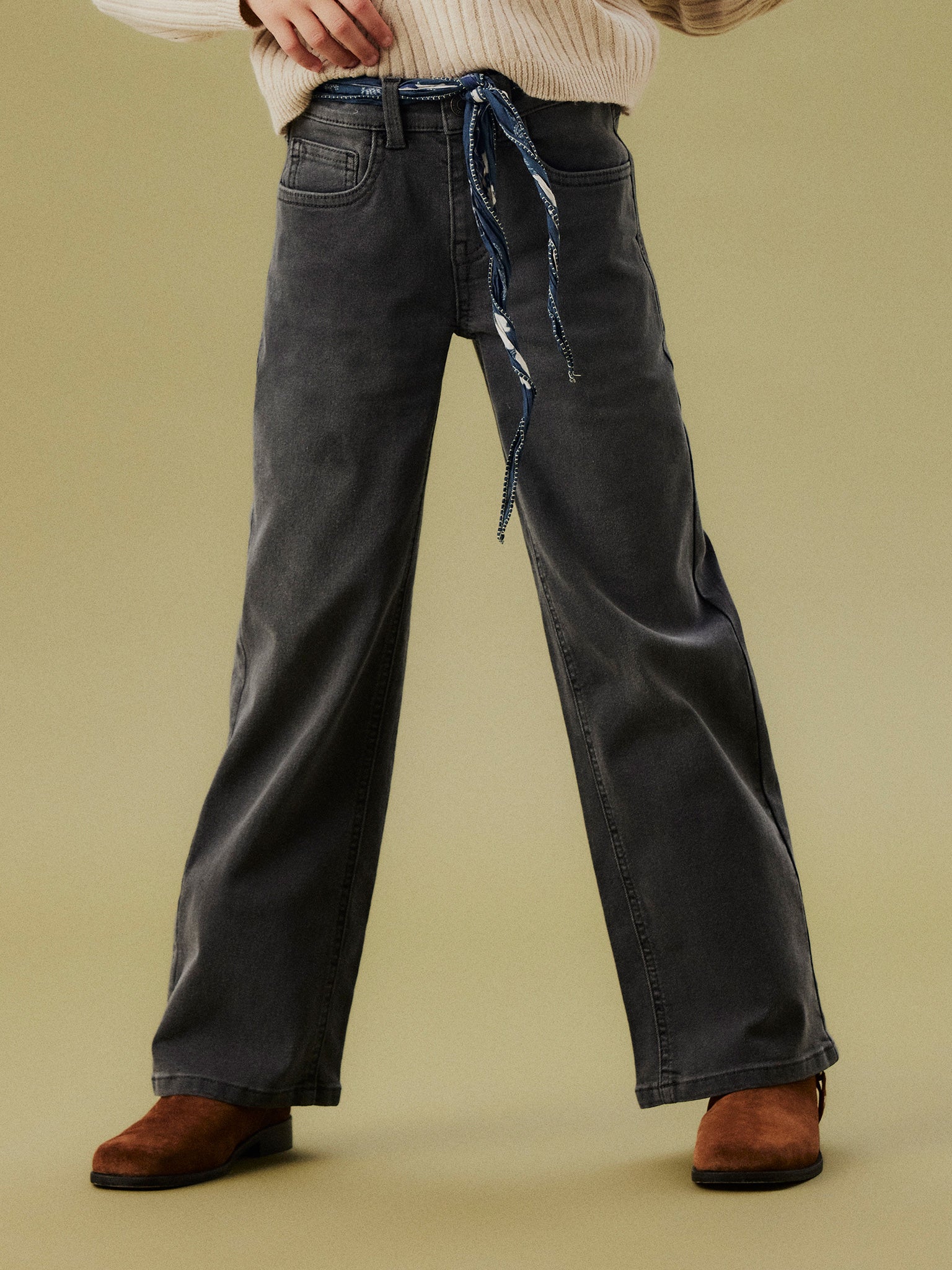 Εφηβικό παντελόνι τζιν NKFROSE WIDE JEANS 8808-DT TB 13244340 | 13244340