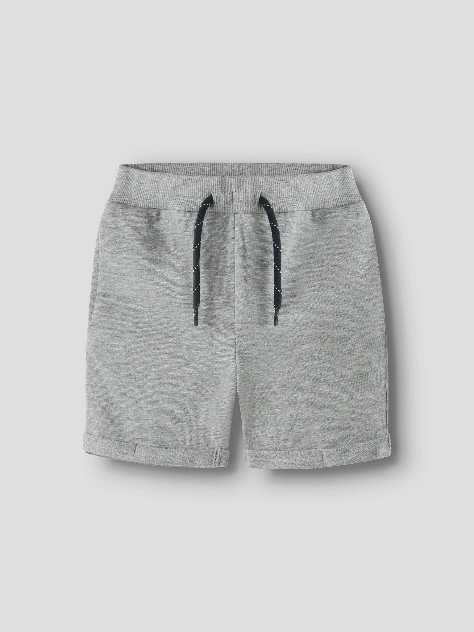 Παιδική βερμούδα φούτερ grey melange NMMVASSE SWE LONG SHORTS UNB 13227498 | 13227498