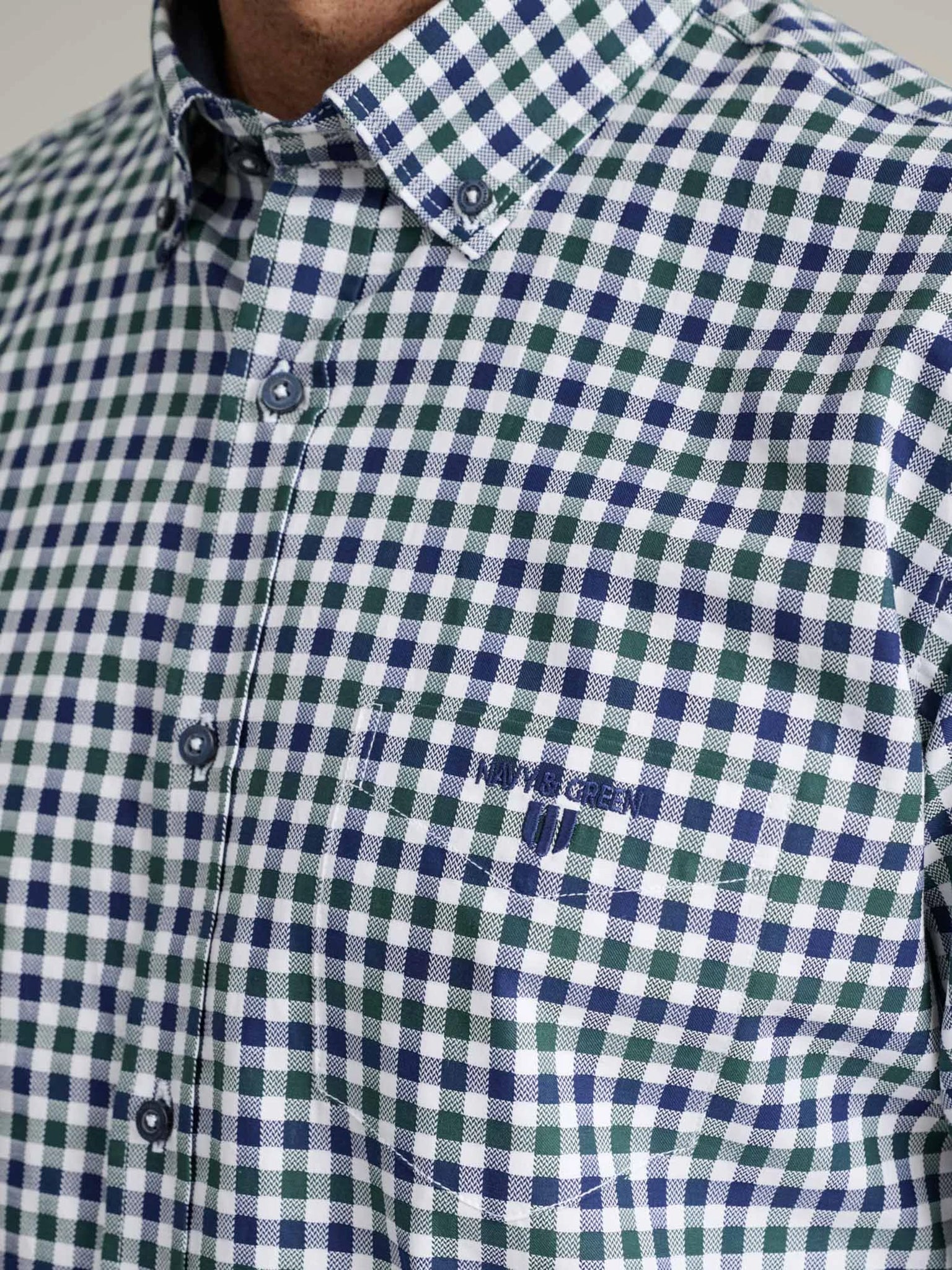 Ανδρικό πουκάμισο καρό blue/dk green 24NG.CS84/1B | 24NG.CS84/1B