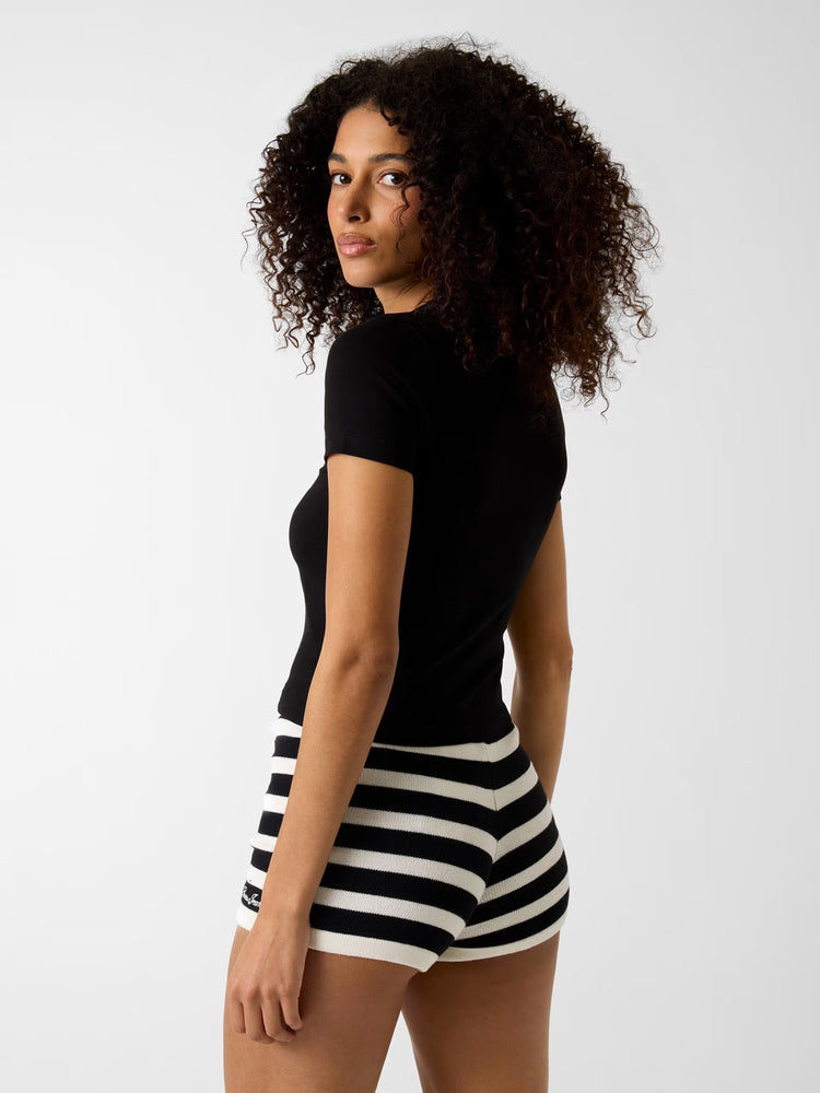 Γυναικείο t-shirt crop W6RI15J1314JBLK | W6RI15J1314JBLK