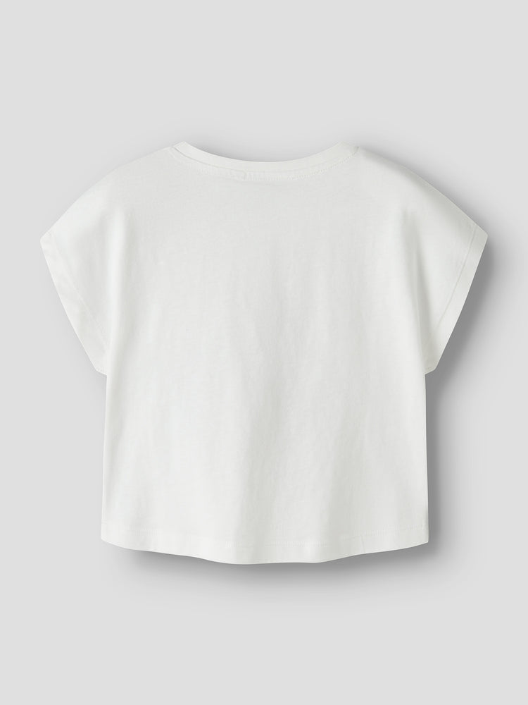 Εφηβική μπλούζα crop coconut NKFVILMA CAPSL CROP TOP F1 NOOS 13215793 | 13215793