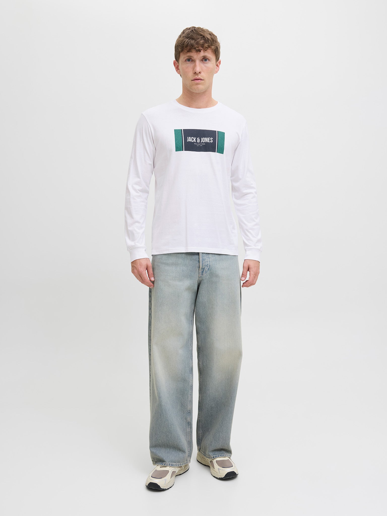 Ανδρική μπλούζα JJHAYATO TEE LS CREW NECK BTS 12282290 | 12282290