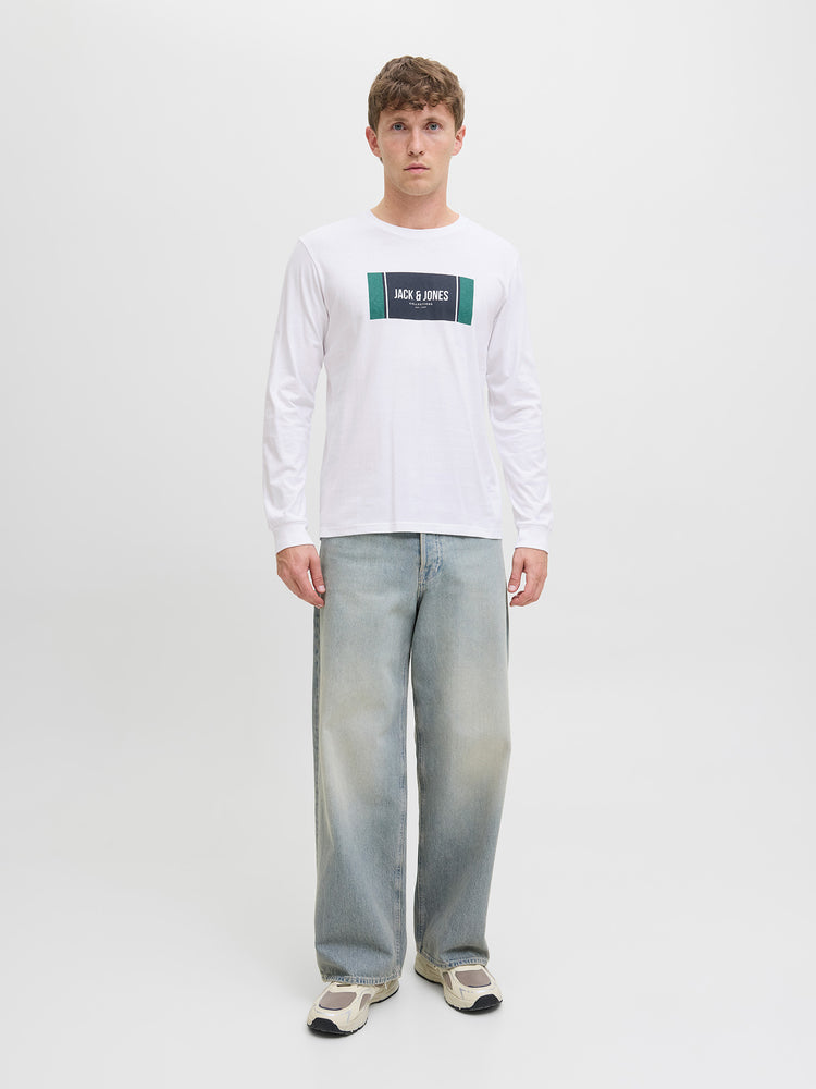 Ανδρική μπλούζα JJHAYATO TEE LS CREW NECK BTS 12282290 | 12282290