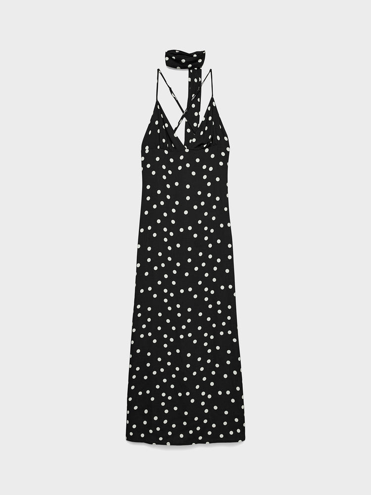 Γυναικείο φόρεμα με κορδέλα VMELISA LONG SINGLET SCARF DRESS 10350647 | 10350647