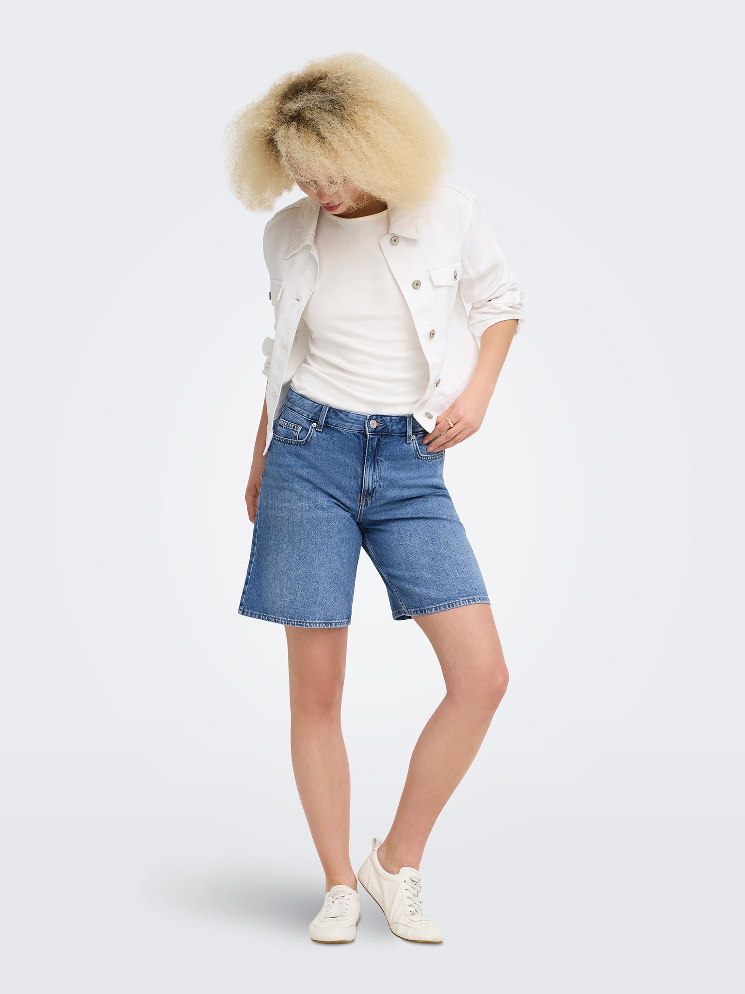Γυναικείο σορτς τζιν medium Blue ONLLUMI MW MOM SHORTS DNM 15344963 | 15344963