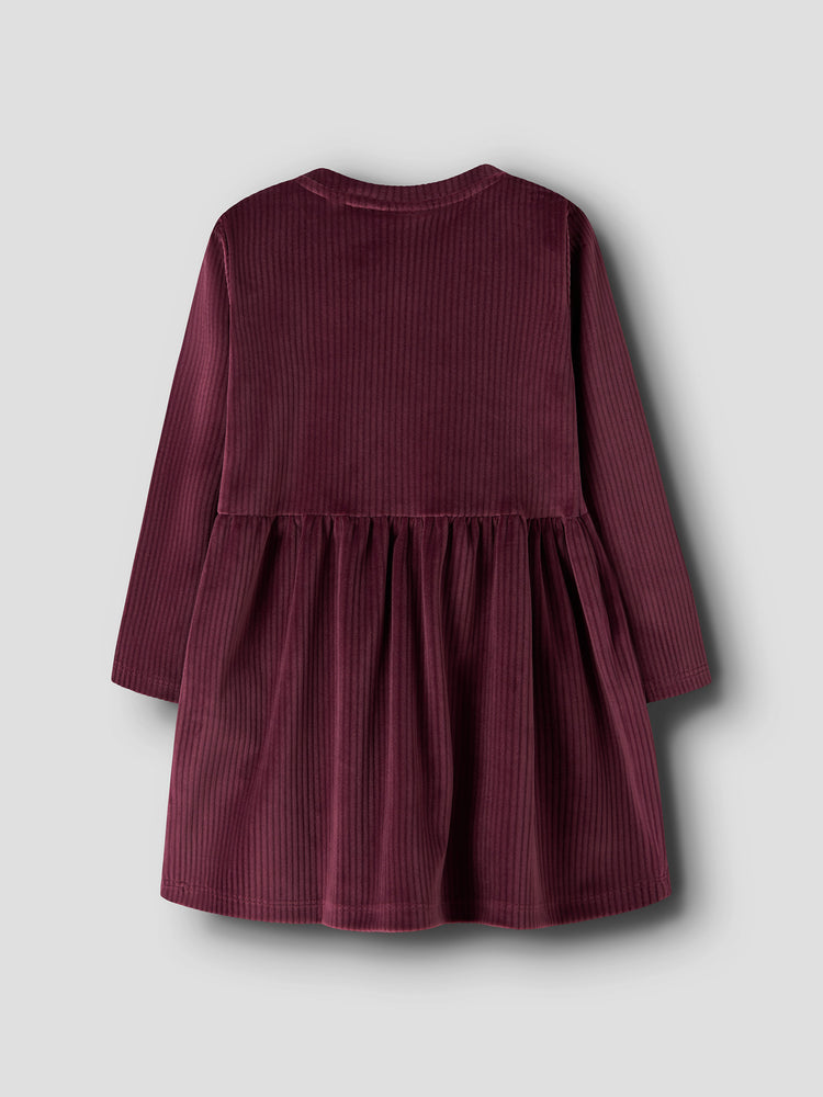 Παιδικό φόρεμα κοτλέ NMFVELOA LS VELVET DRESS 13235116 | 13235116