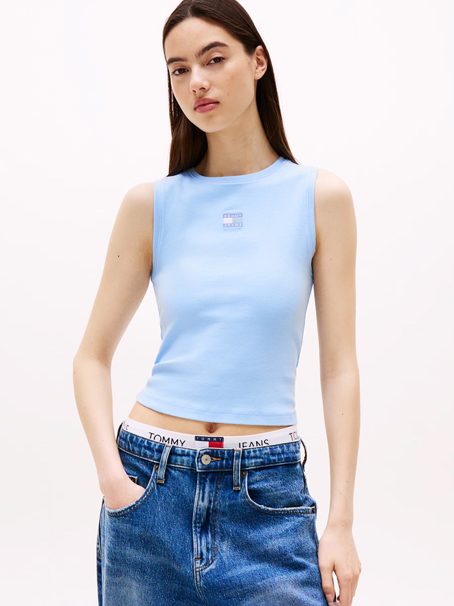Γυναικεία μπλούζα αμάνικη TJW SLIM SH BADGE TANK DW0DW20896C1T | DW0DW20896C1T