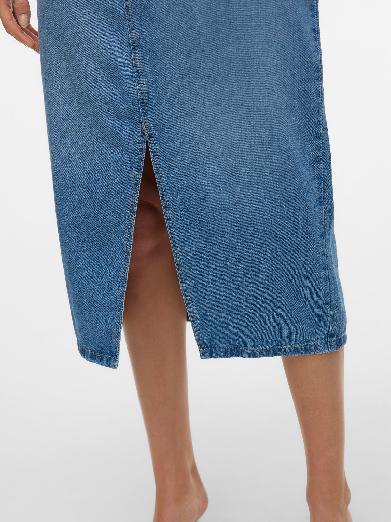 Γυναικεία φούστα τζιν light blue VMELFI HR MIDI SKIRT MIX 10335365 | 10335365