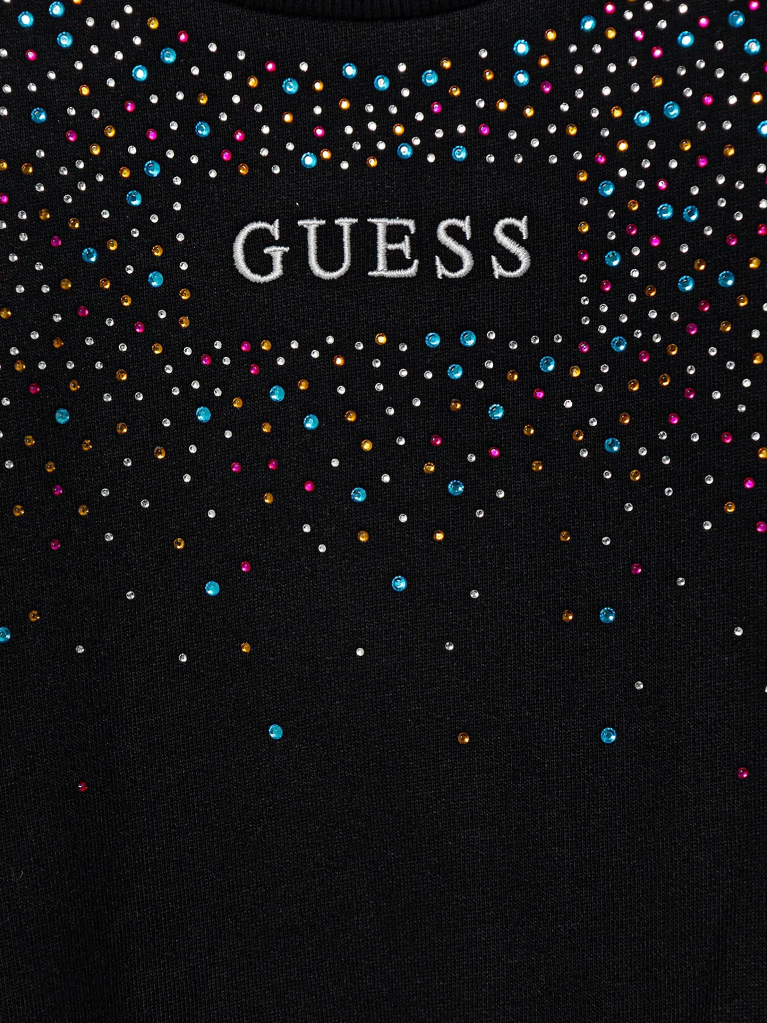 Εφηβική μπλούζα φούτερ με στρας J5BQ05KAV34JBLK | J5BQ05KAV34JBLK