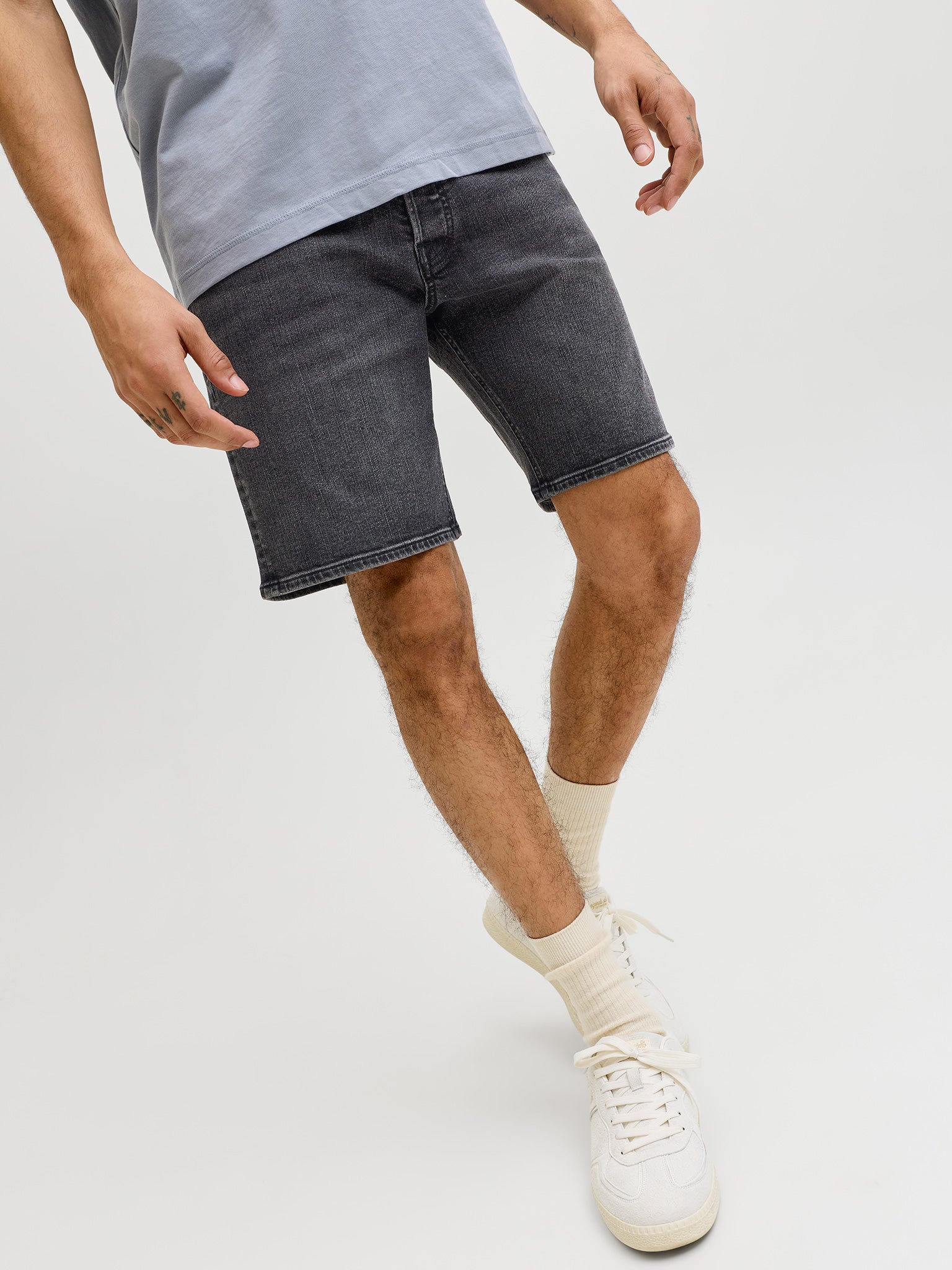 Ανδρική βερμούδα τζιν black denim JJIRICK JJORIGINAL SHORTS AT 999 12290839 | 12290839