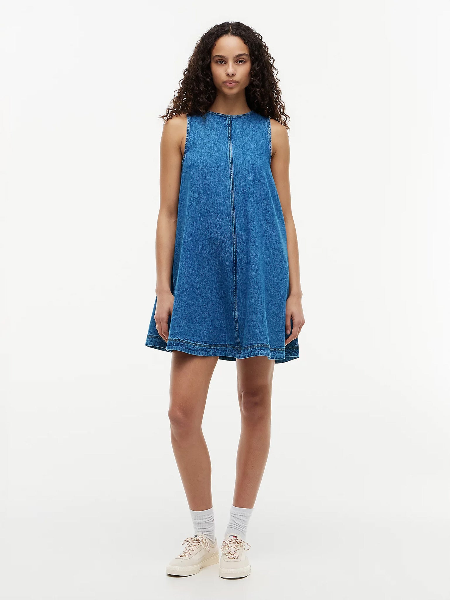 Γυναικείο φόρεμα τζιν TJW A-LINE CHAMBRAY DRESS EXT DW0DW223411A5 | DW0DW223411A5