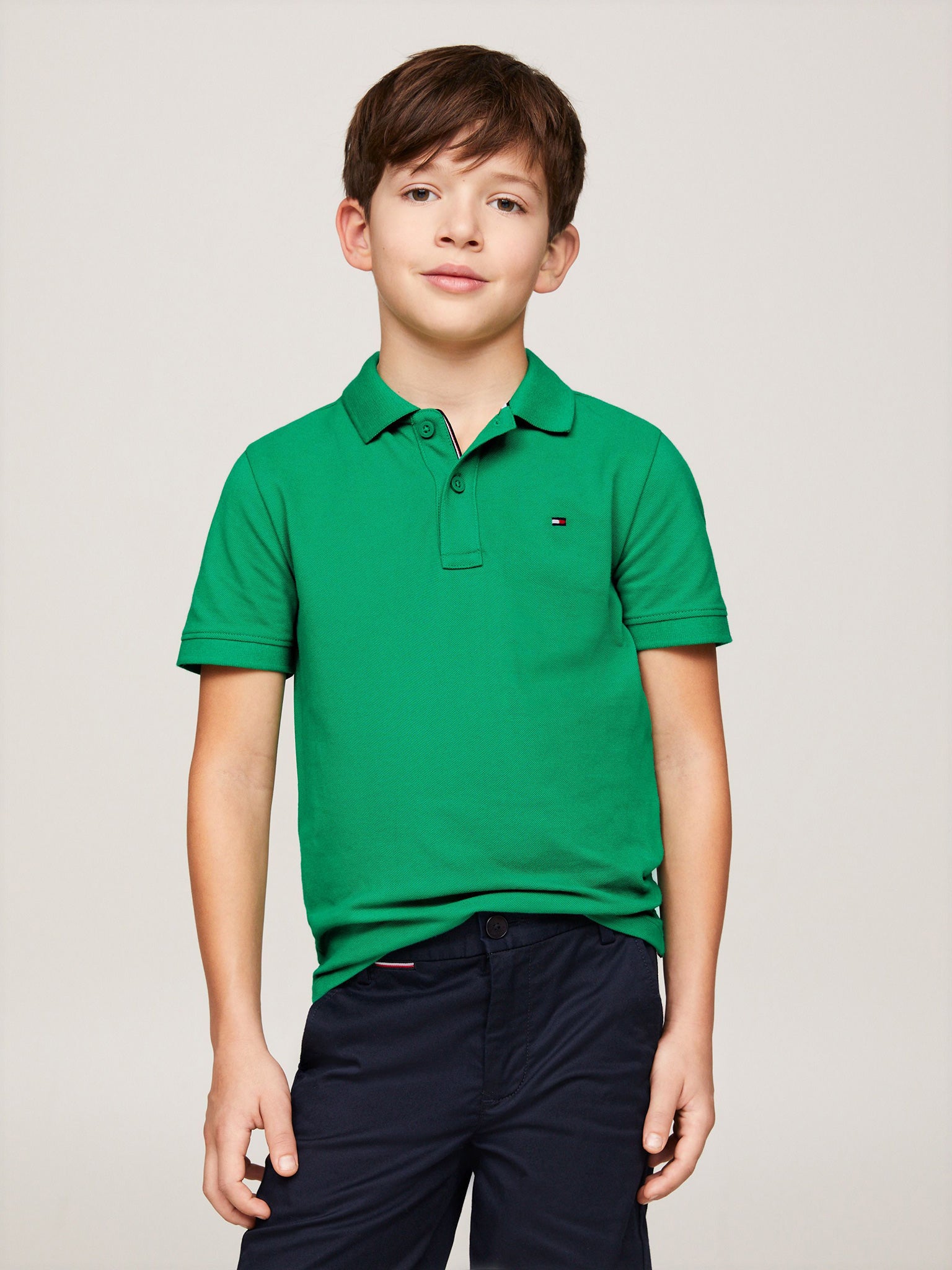 Παιδικό polo ESSENTIAL FLAG EMBROIDERY REGULAR FIT POLO KB0KB09103L4B | KB0KB09103L4B