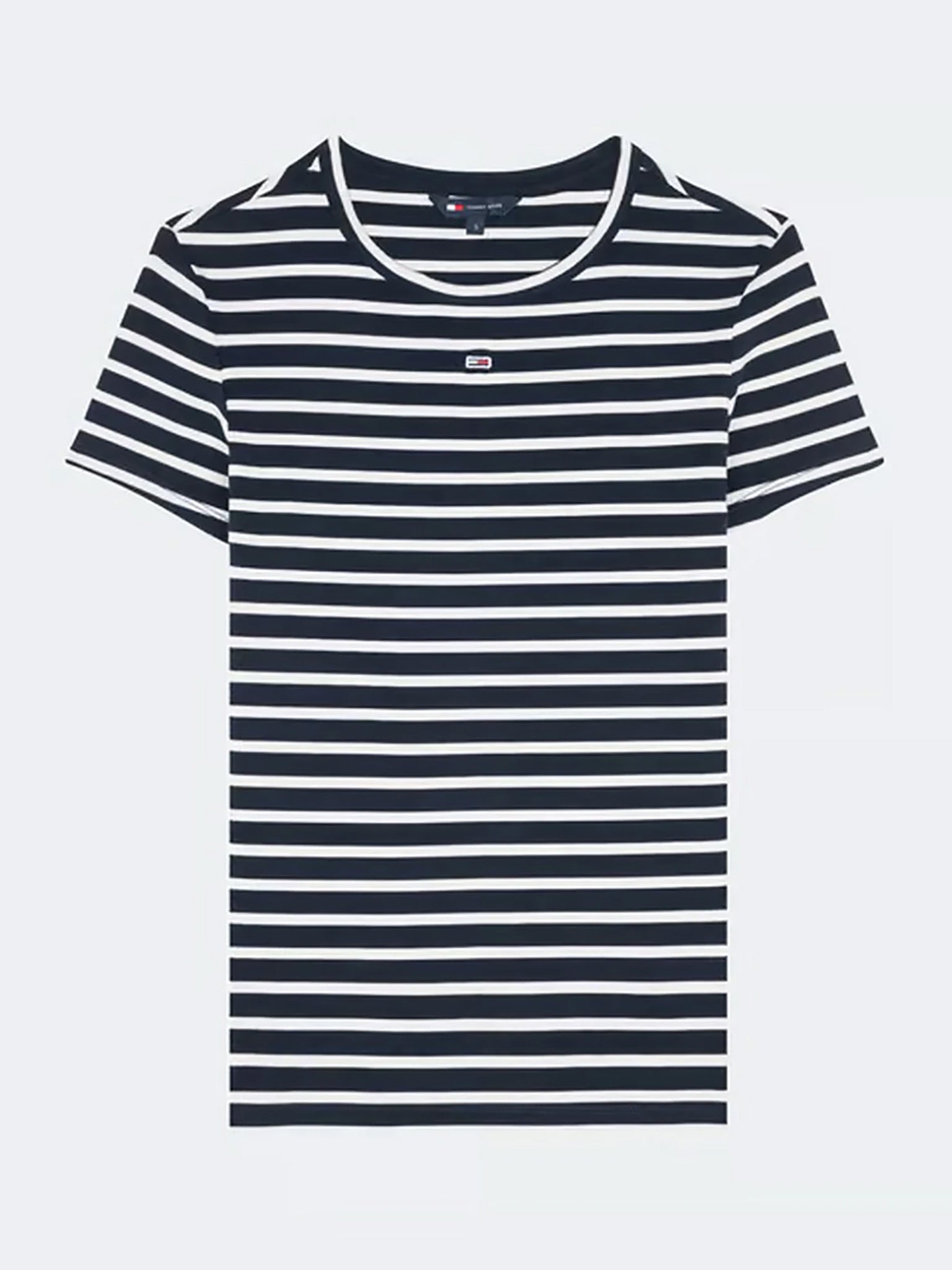 Γυναικείο t-shirt ριπ ριγέ TJW SLIM ESSENTIAL RIB SS EXT DW0DW173830A6 | DW0DW173830A6