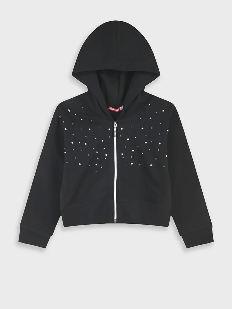 Εφηβική ζακέτα με στρας | 16-226202-5