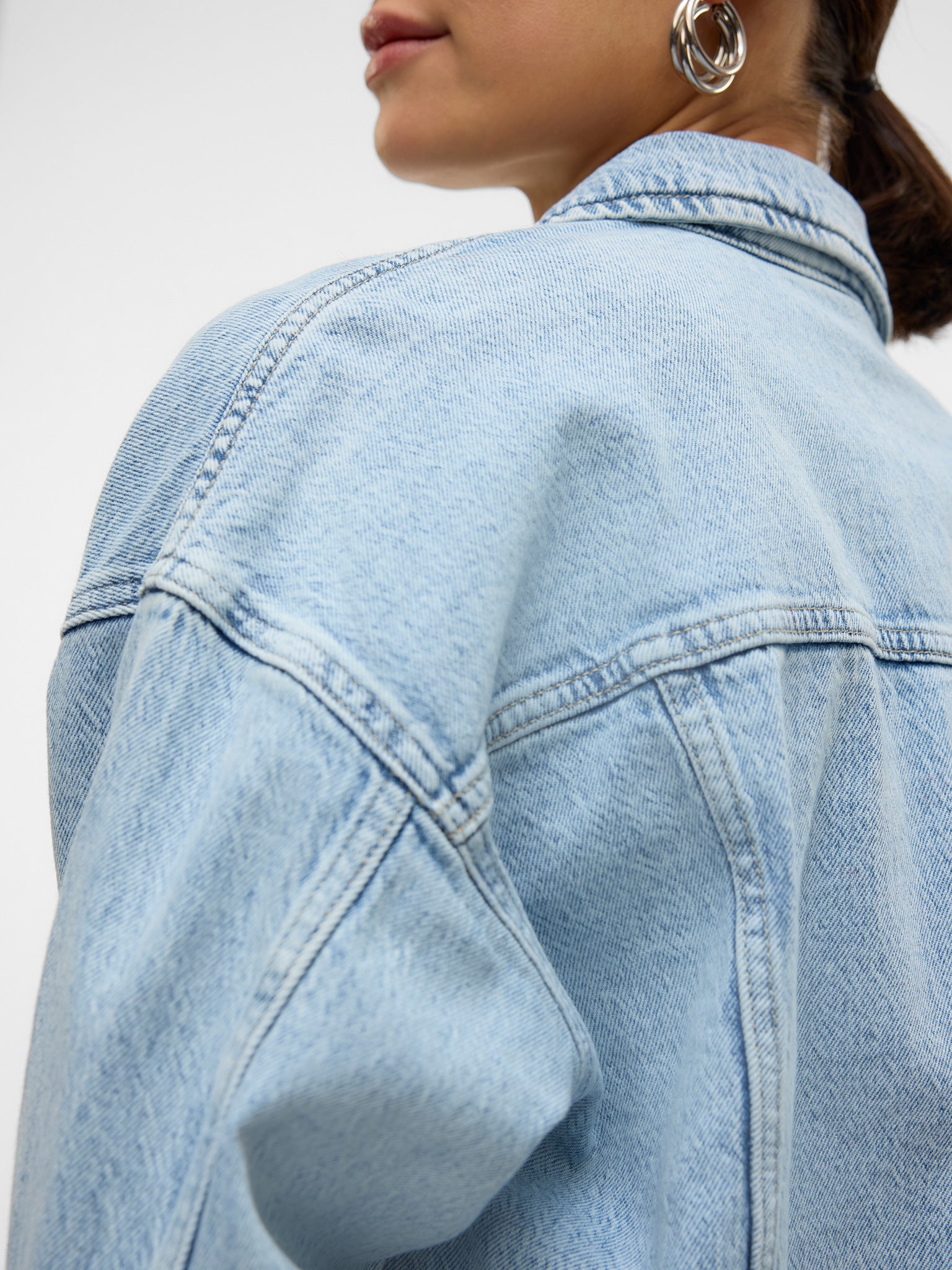 Γυναικείο τζάκετ τζιν light blue VMTESSA LS OVERSIZE DENIM JACKET GA NOOS 10329868 | 10329868