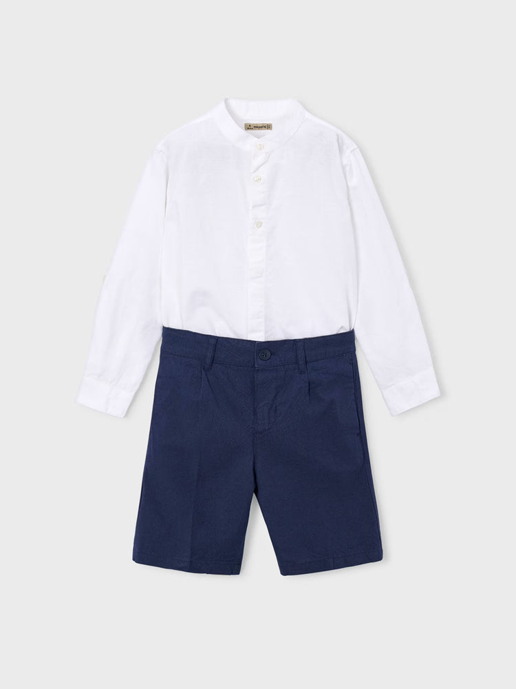 Παιδικό σύνολο με βερμούδα λινή | 26-03216-012
