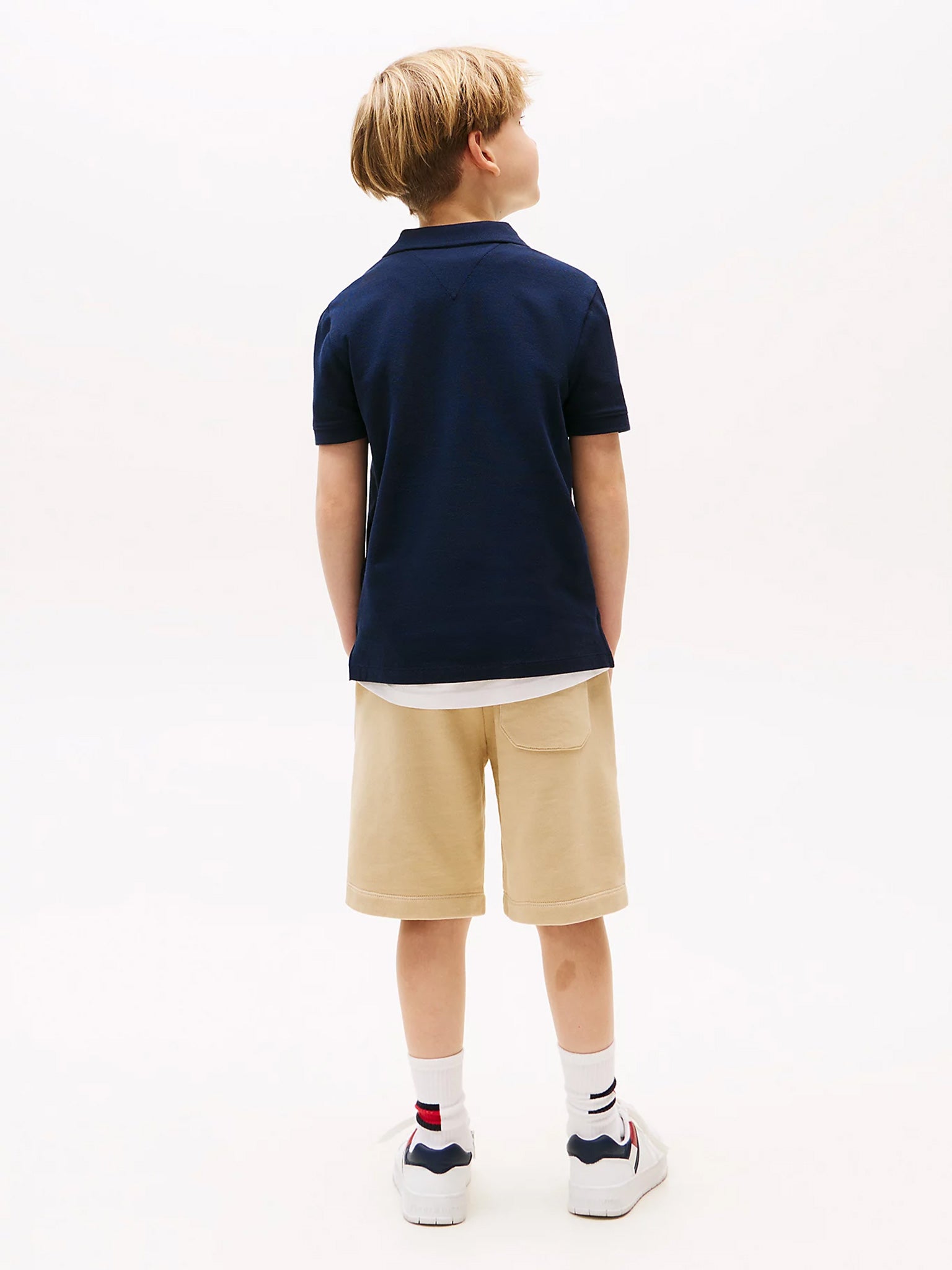Παιδικό polo TOMMY SCRIPT FLAG POLO SS KB0KB09711C1G | KB0KB09711C1G