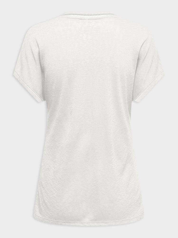 Γυναικεία μπλούζα ONLPENNY S/S BATSLEEVE V-NECK TOP JRS 15371500 | 15371500