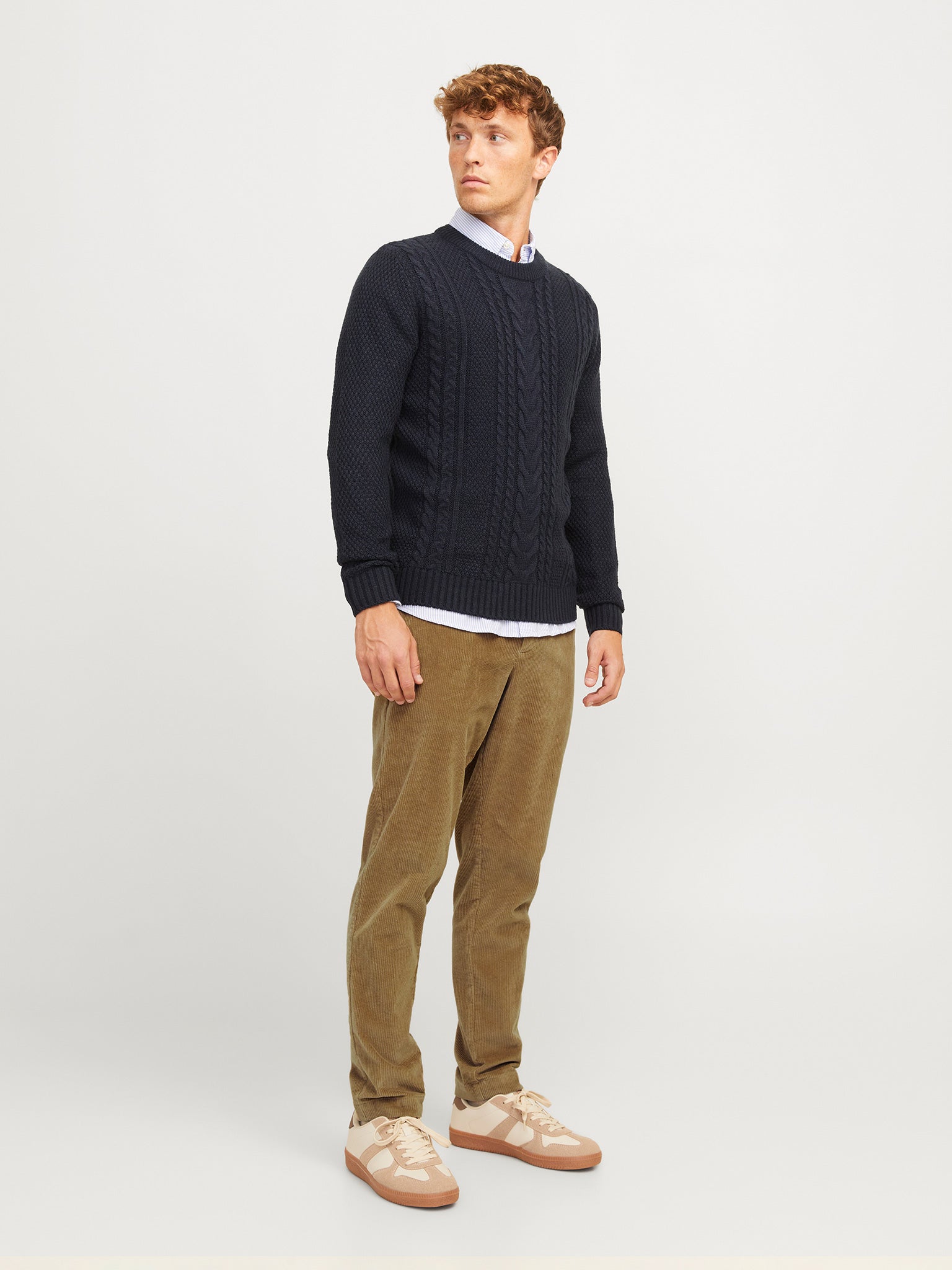 Ανδρικό παντελόνι κοτλέ JPSTACE CORDUROY CHINO 12260910 | 12260910