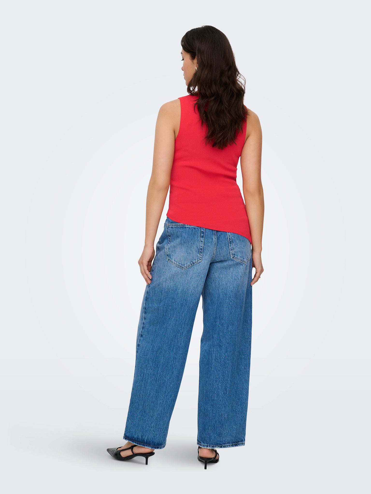 Γυναικεία μπλούζα πλεκτή ONLMILO SL O-NECK STRING TOP 15373285 | 15373285