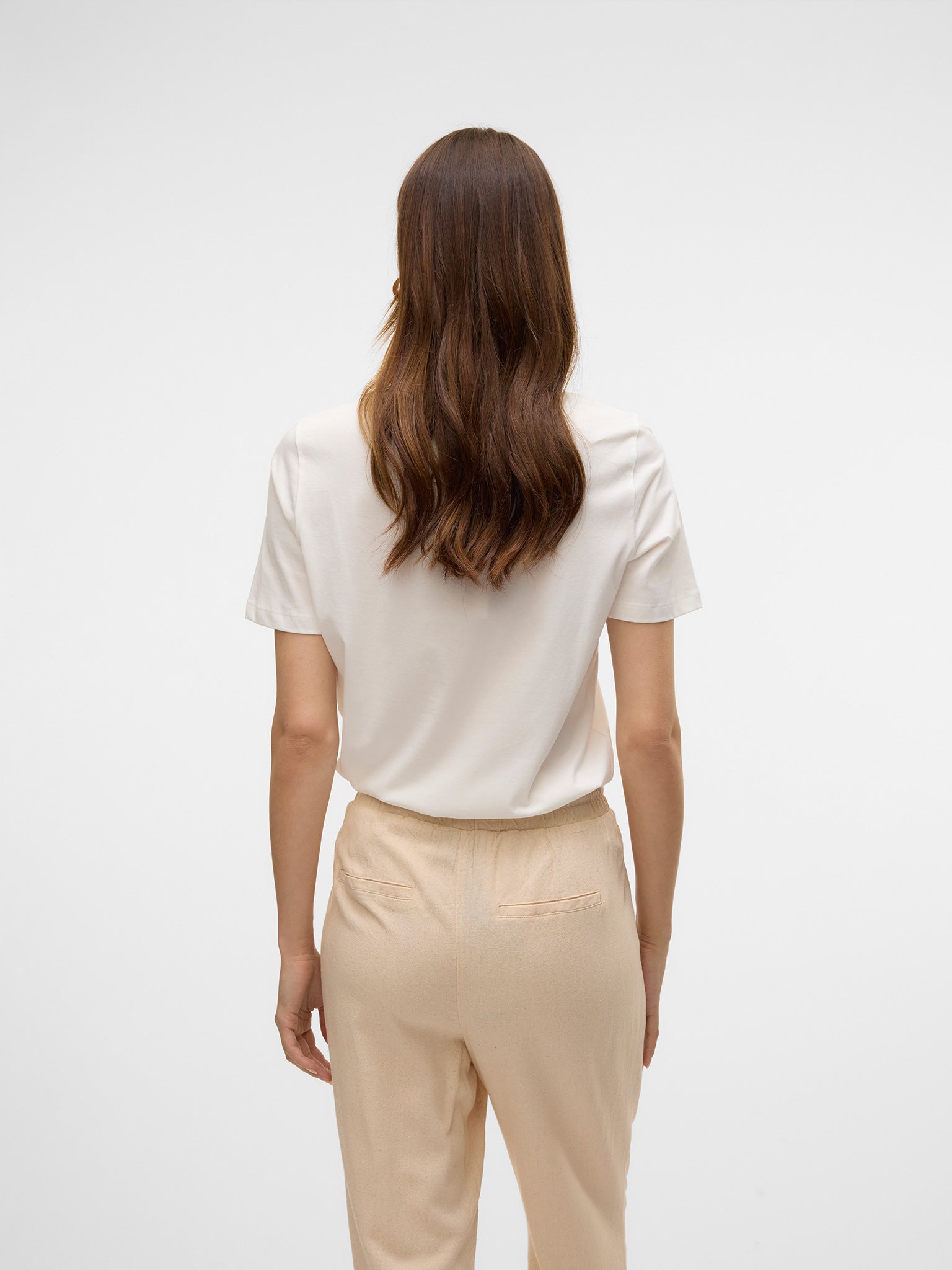 Γυναικείο t-shirt muse in Cashmere VMVISLANA S/S O-NECK T-SHIRT JRS 10323762 | 10323762