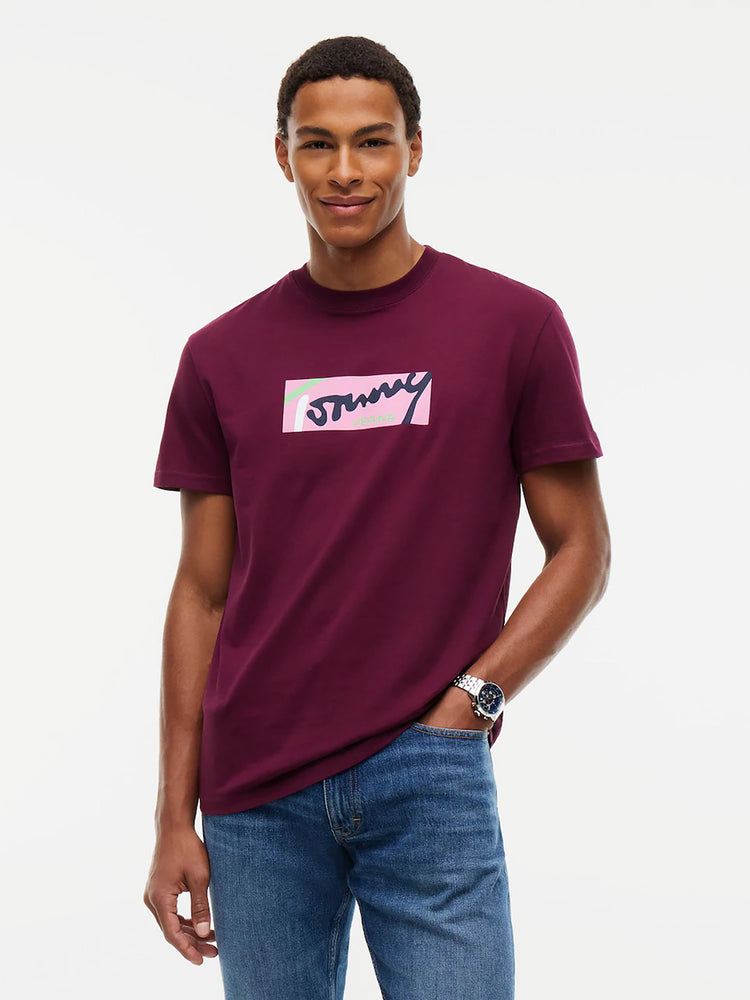 Ανδρικό t-shirt TJM REG SIGNATURE TEE EXT DM0DM23547V11 | DM0DM23547V11