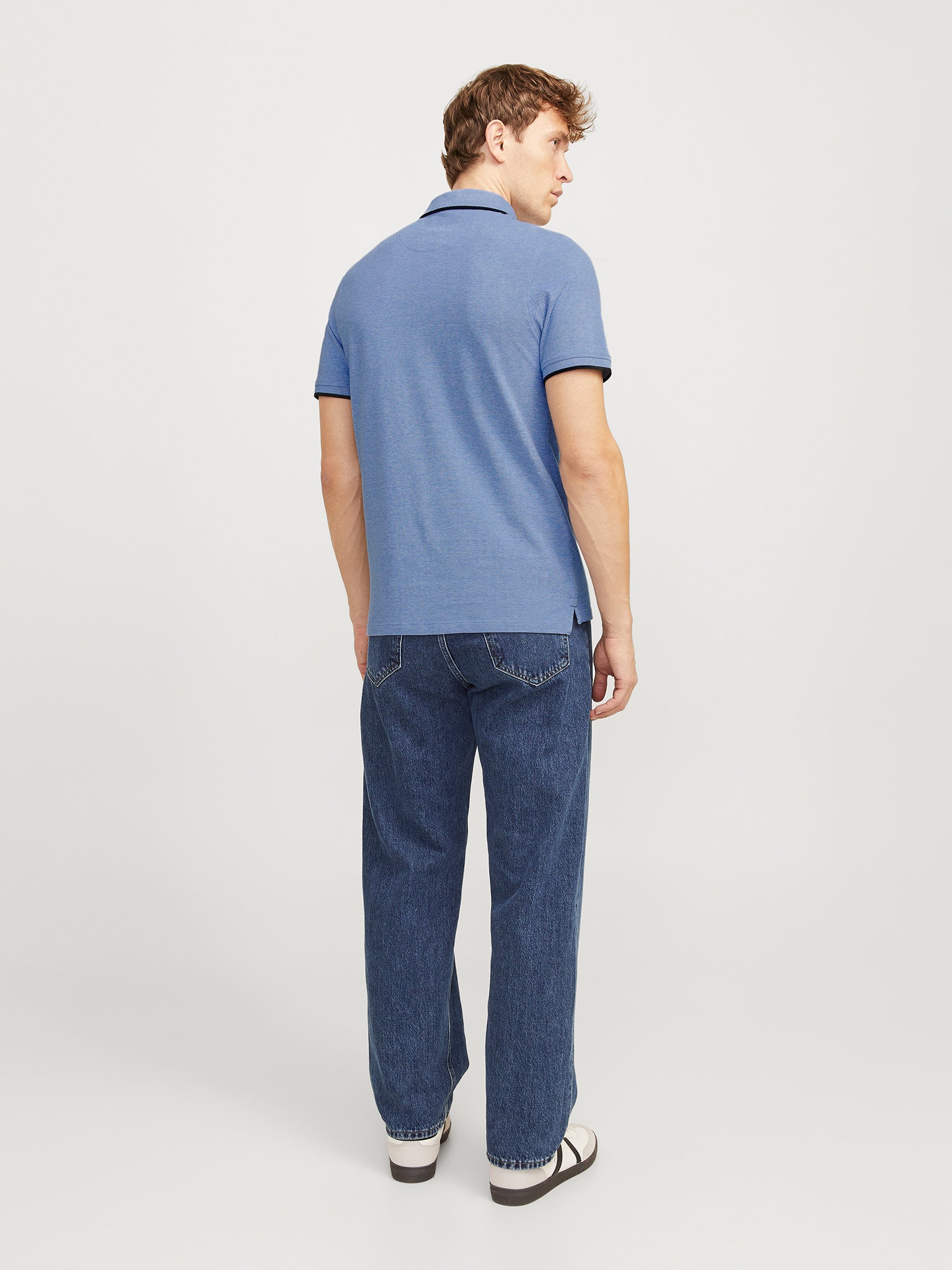 Ανδρικό polo μελανζέ JJEPAULOS POLO SS NOOS 12136668 | 12136668