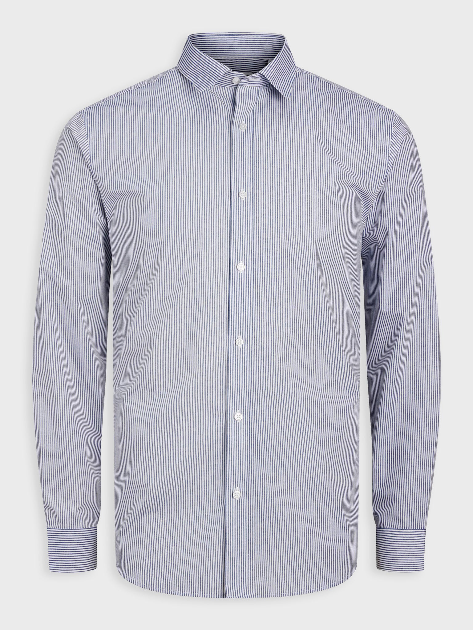 Ανδρικό πουκάμισο ριγέ JJJOE PRINT SHIRT LS SS24 12254540 | 12254540