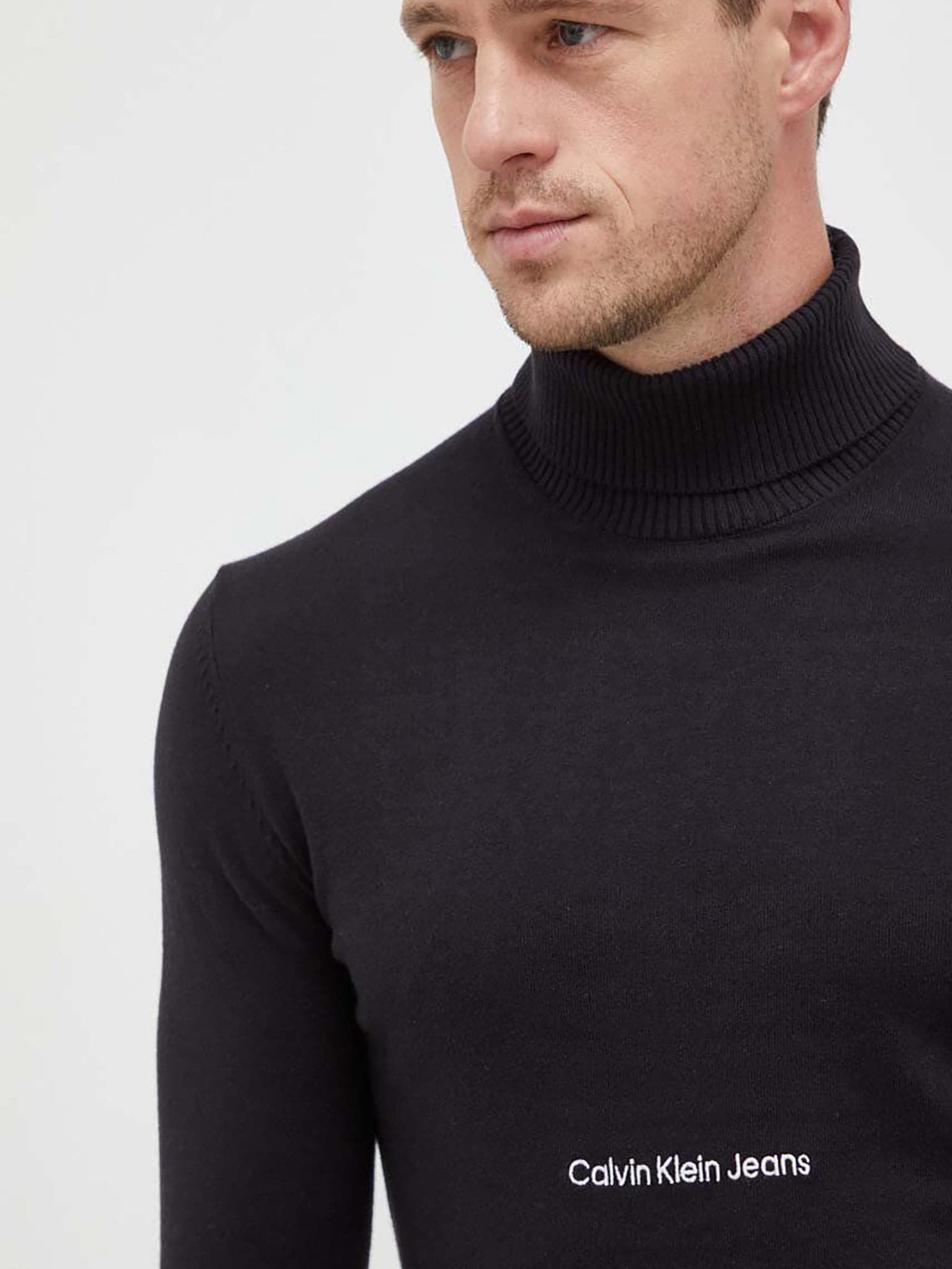 Ανδρική μπλούζα ζιβάγκο INSTITUTIONAL ROLL NECK SWEATER J30J324325BEH | J30J324325BEH