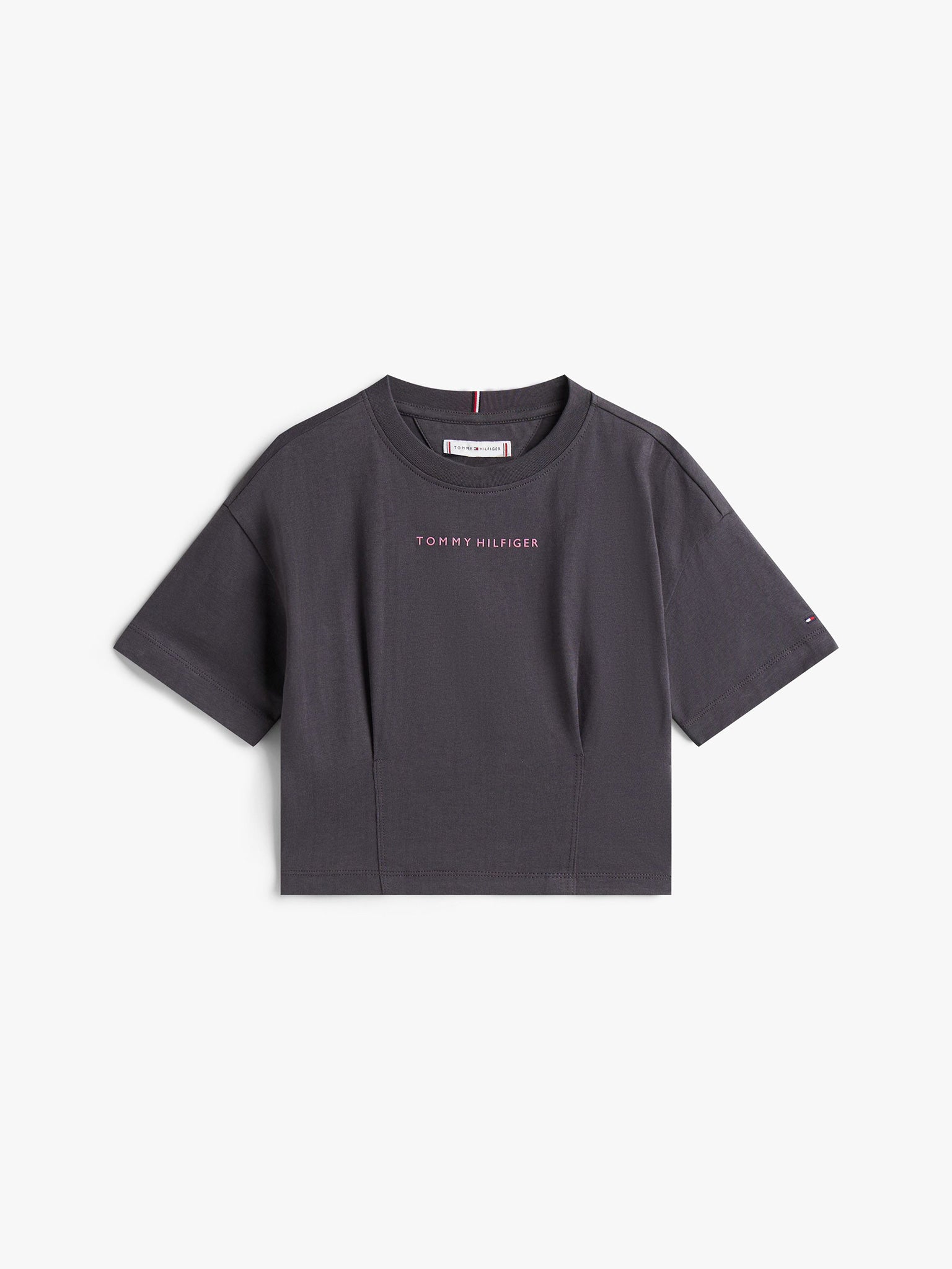 Παιδική μπλούζα crop	MINI LOGO SHINY RUBBER TEE S/S KG0KG08810PT2 | KG0KG08810PT2