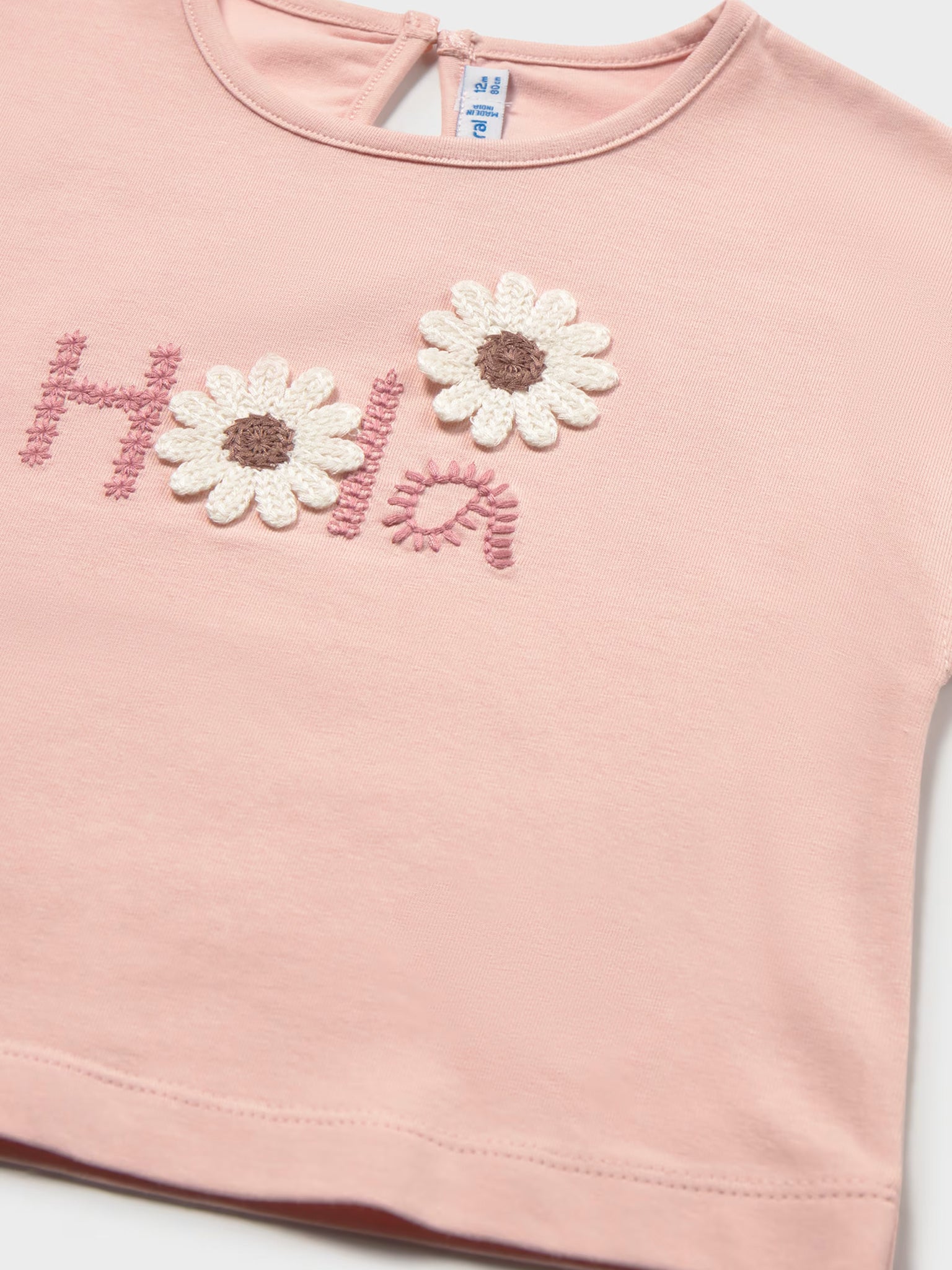 Βρεφική μπλούζα με κέντημα | 26-01084-027