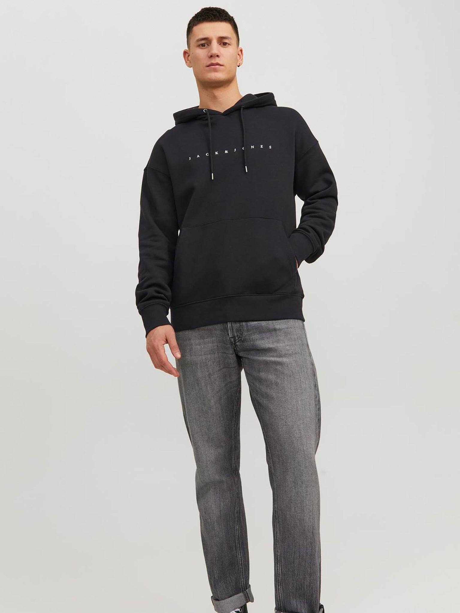 Ανδρική μπλούζα φούτερ JJESTAR JJ SWEAT HOOD NOOS 12233972 | 12233972